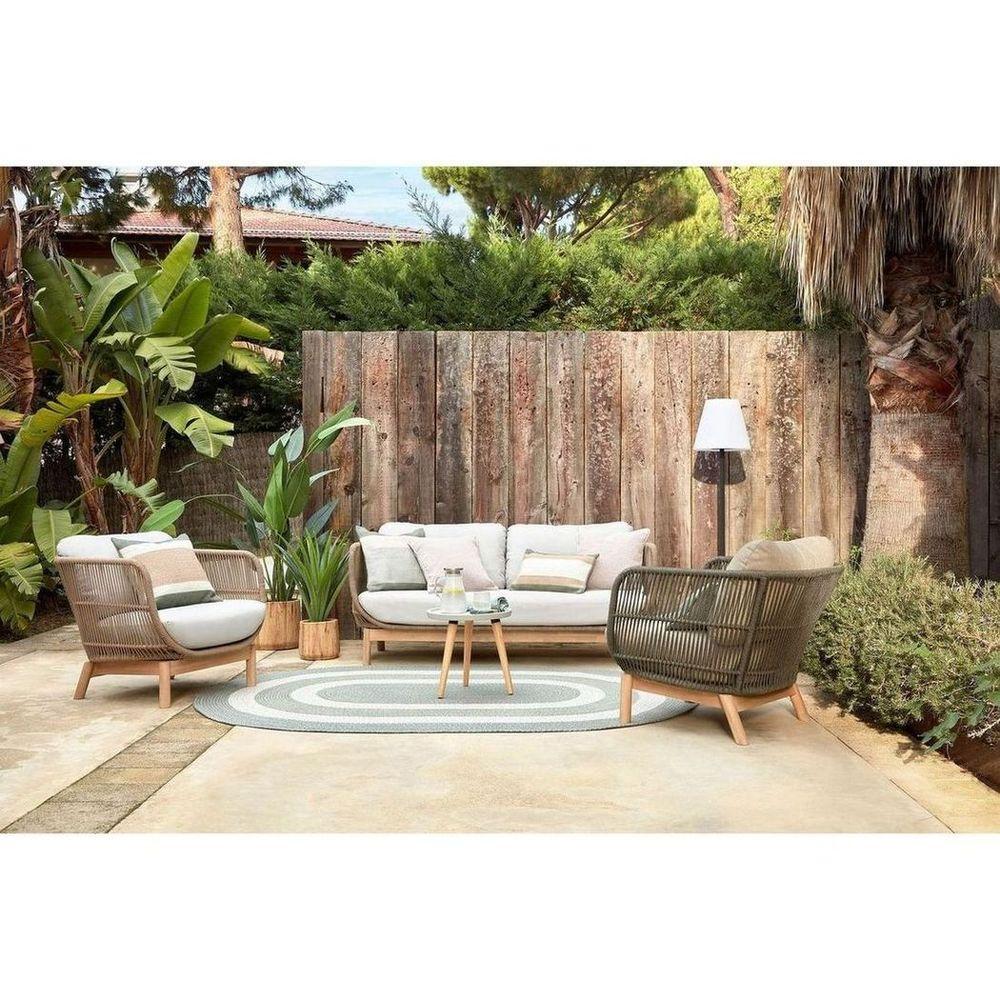 Gartensessel Catalina Cord Rope grün Akazienholz FSC