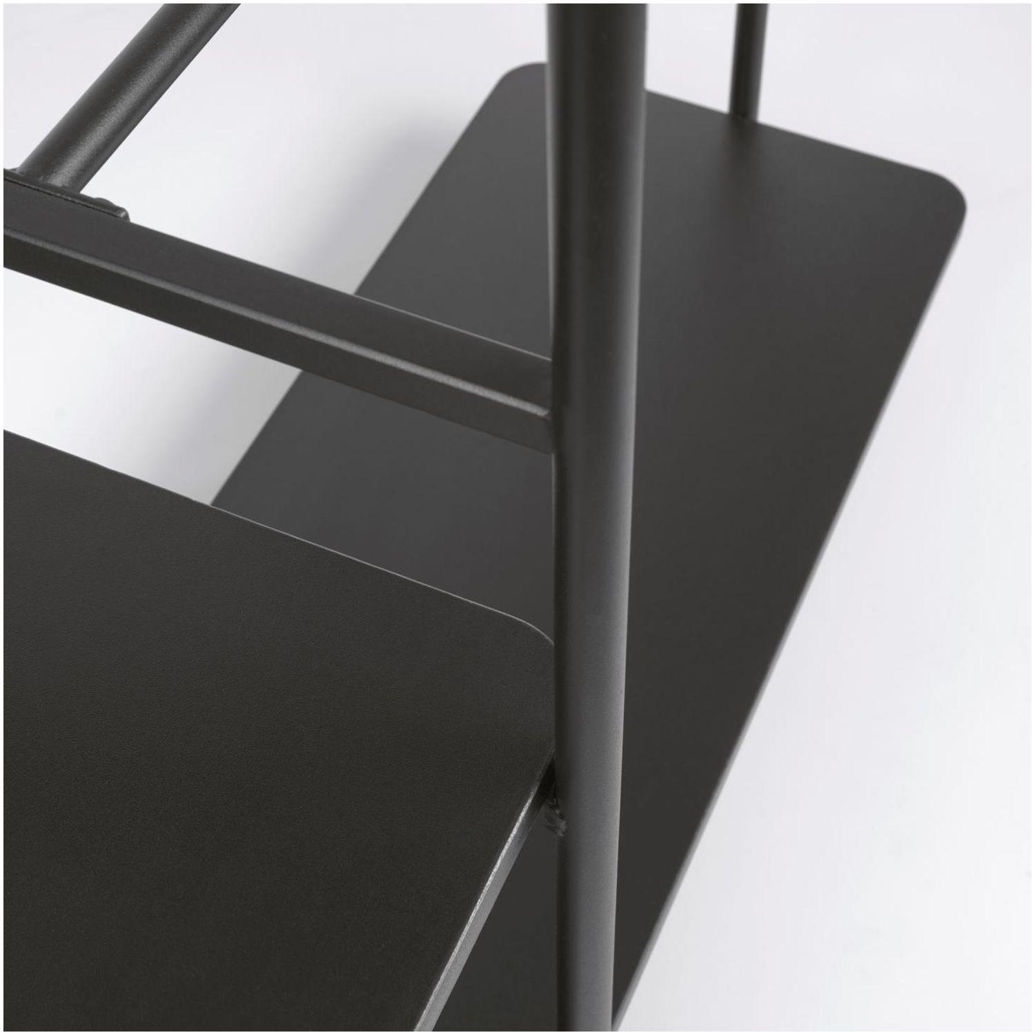 Wand-Kleiderständer Regal Gina Melaminplatte und Metallbeine 100x150