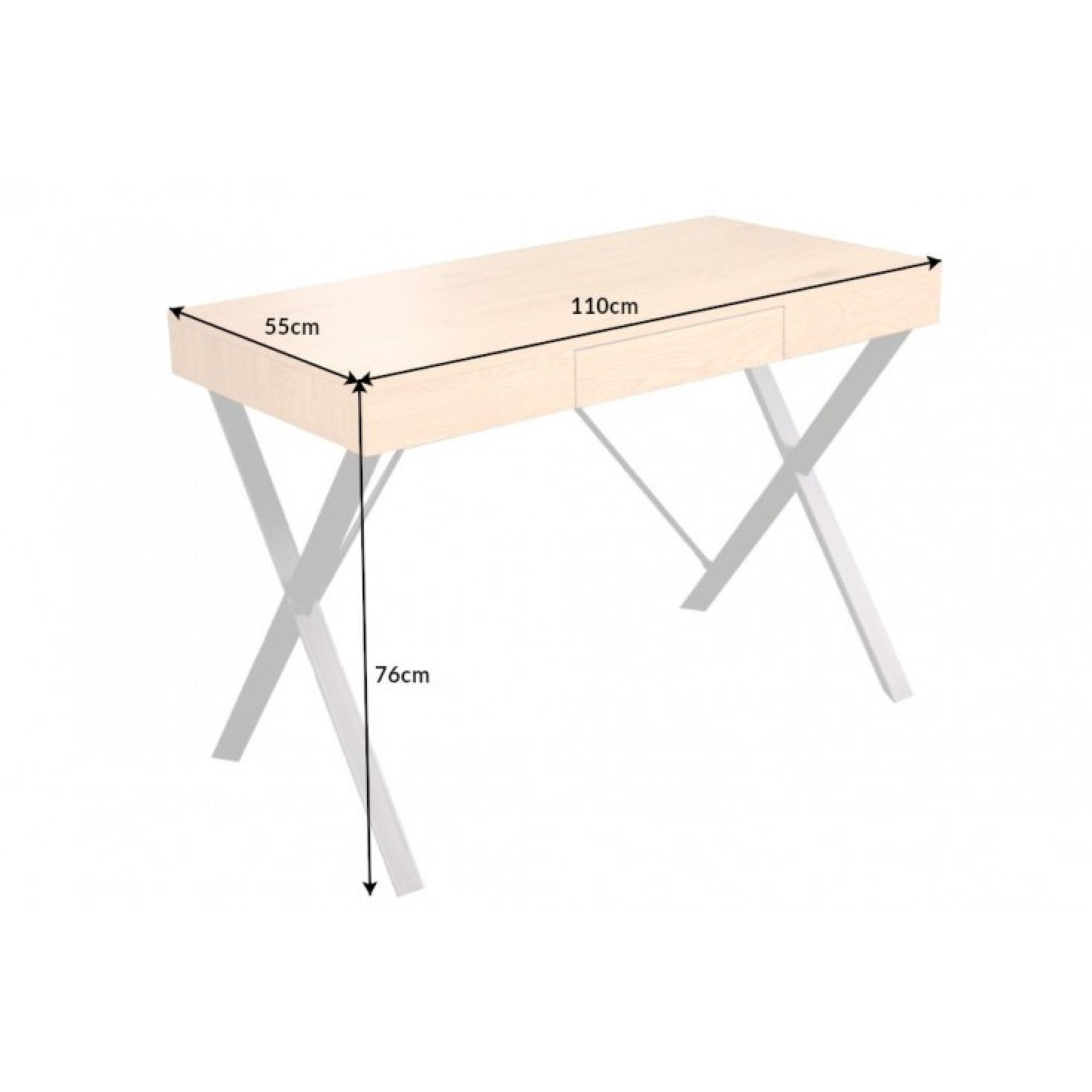 Schreibtisch Basic 110cm Eiche-Optik