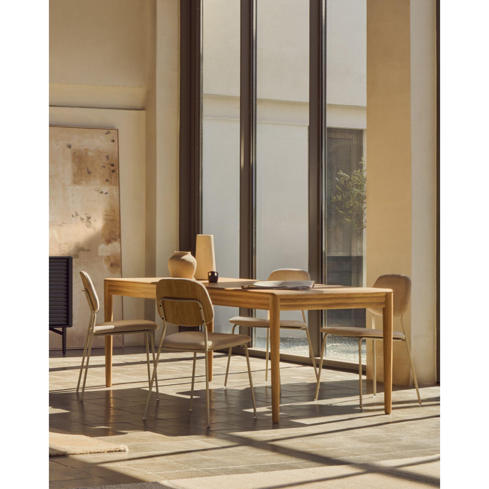 Esstisch ausziehbar Lenon Eichenholz natur - Grösse: 160-240x90