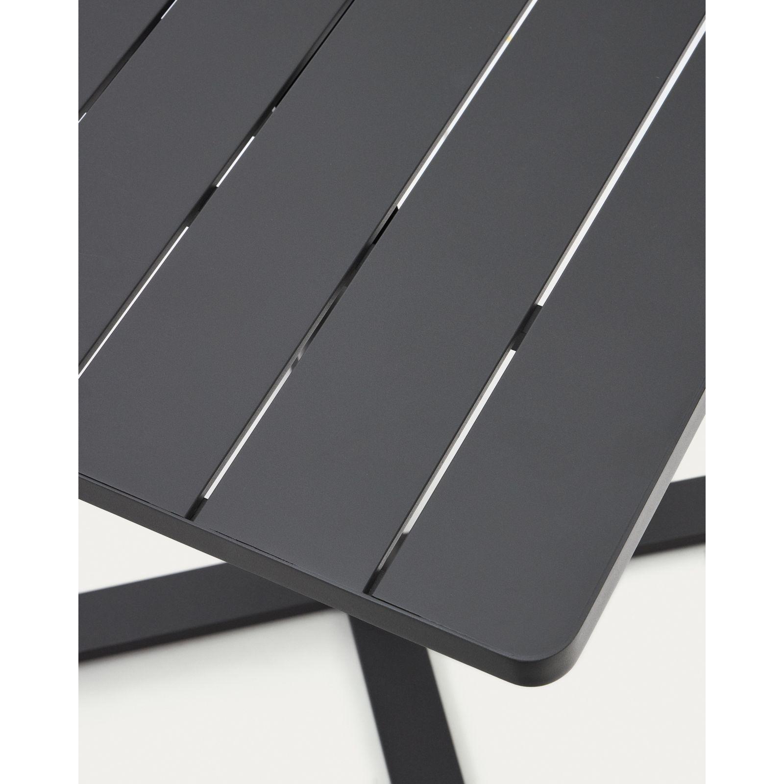 Garten Klapptisch quadratisch Torreta II Aluminium dunkelgrau 70x70