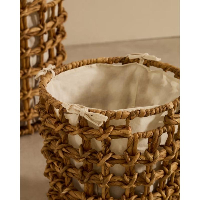 Wäschekorb Dilam Rattan natur (2er-Set)