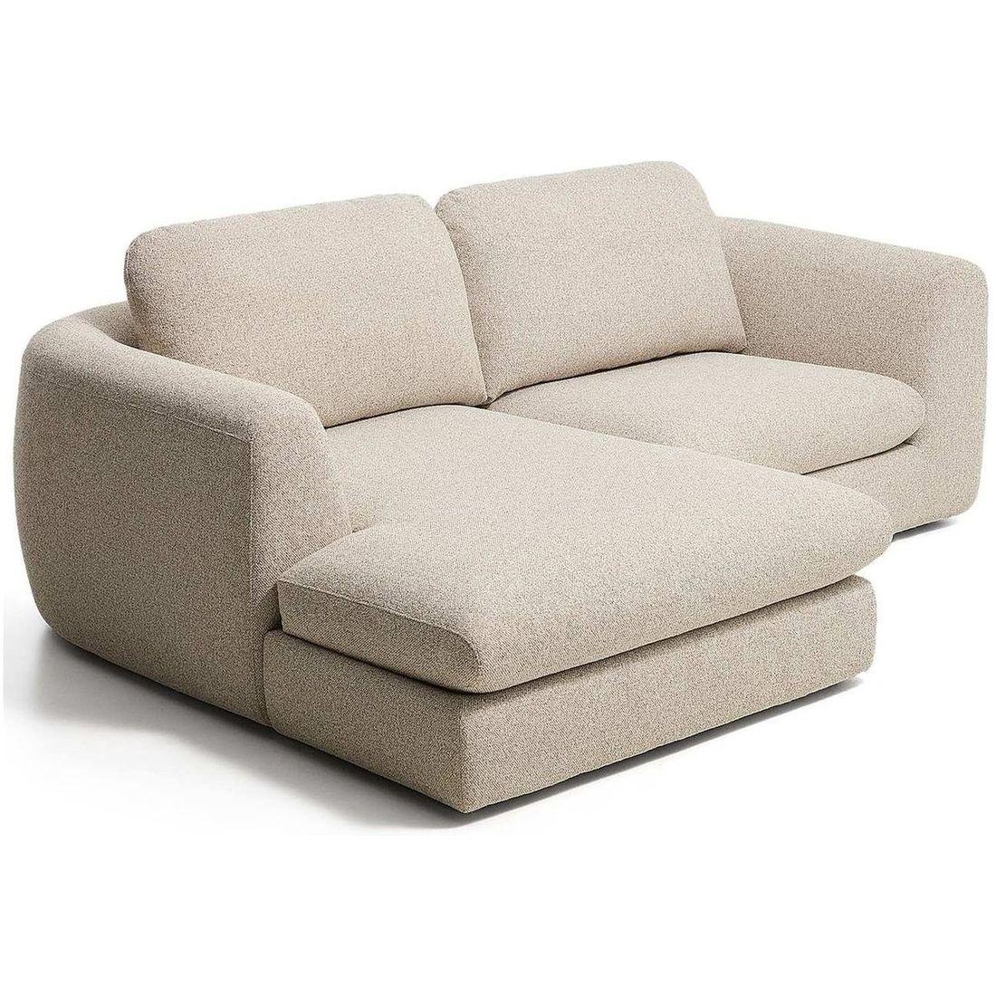 3-Sitzer Sofa Vera mit Chaiselongue links in Beige 232x176 FSC Mix Credit