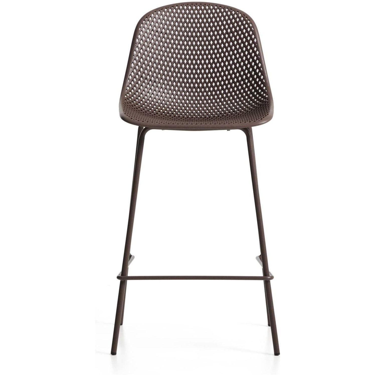 Barhocker Outdoor Garten Quinby Quinby braun Sitzhöhe 65