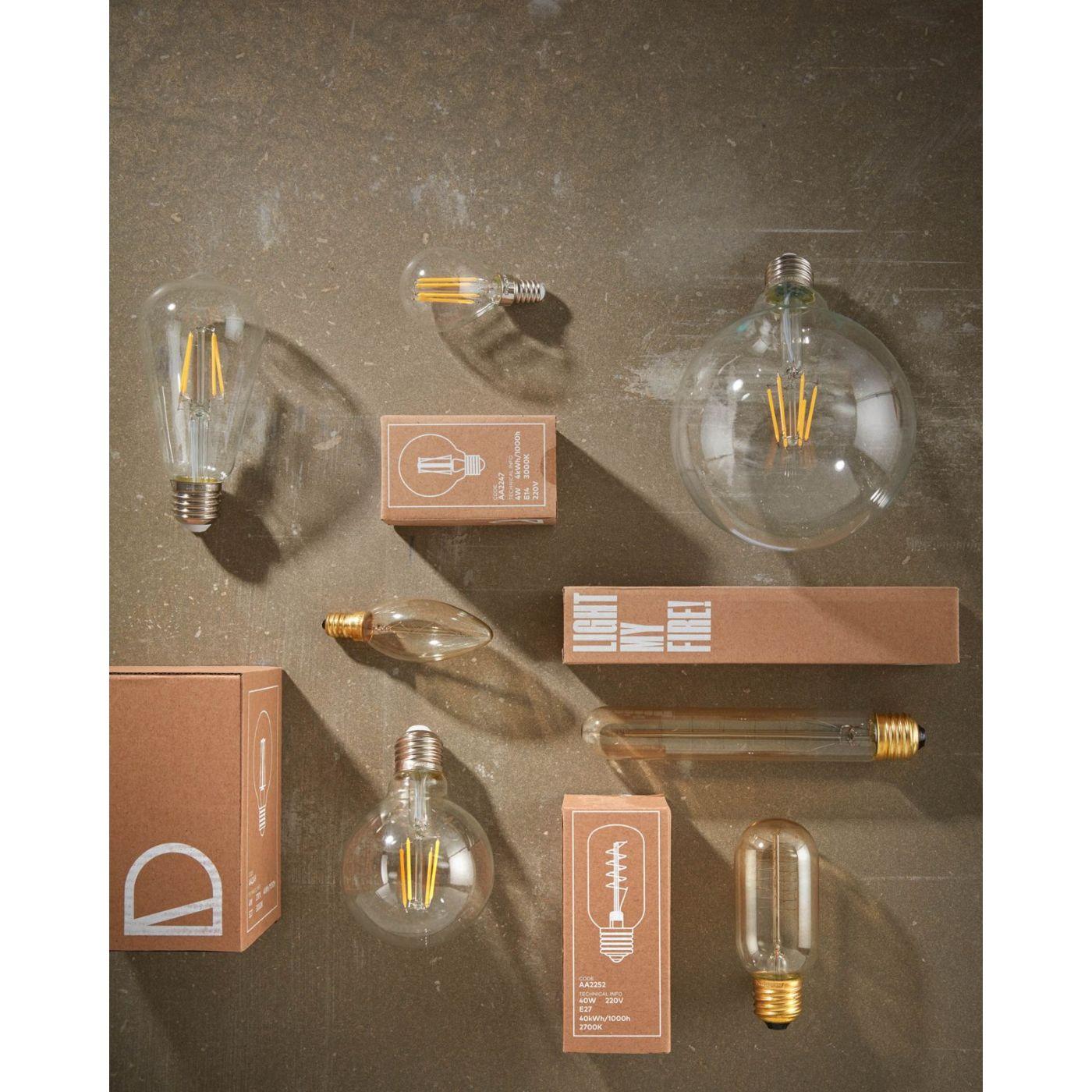Bulb runde LED Glühbirne E27 4W 3000K 8x8