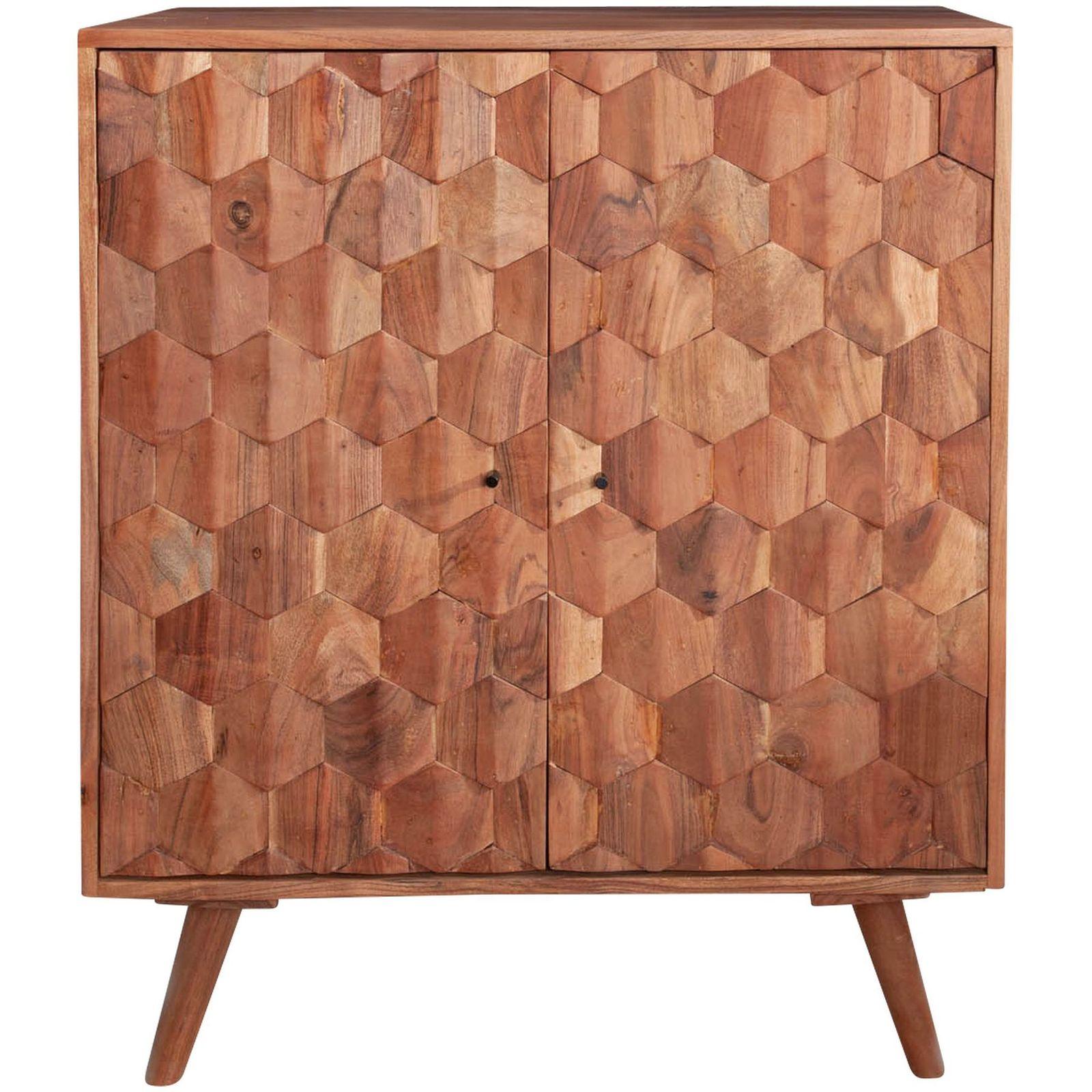 Barschrank Beehive II 76cm Akazie