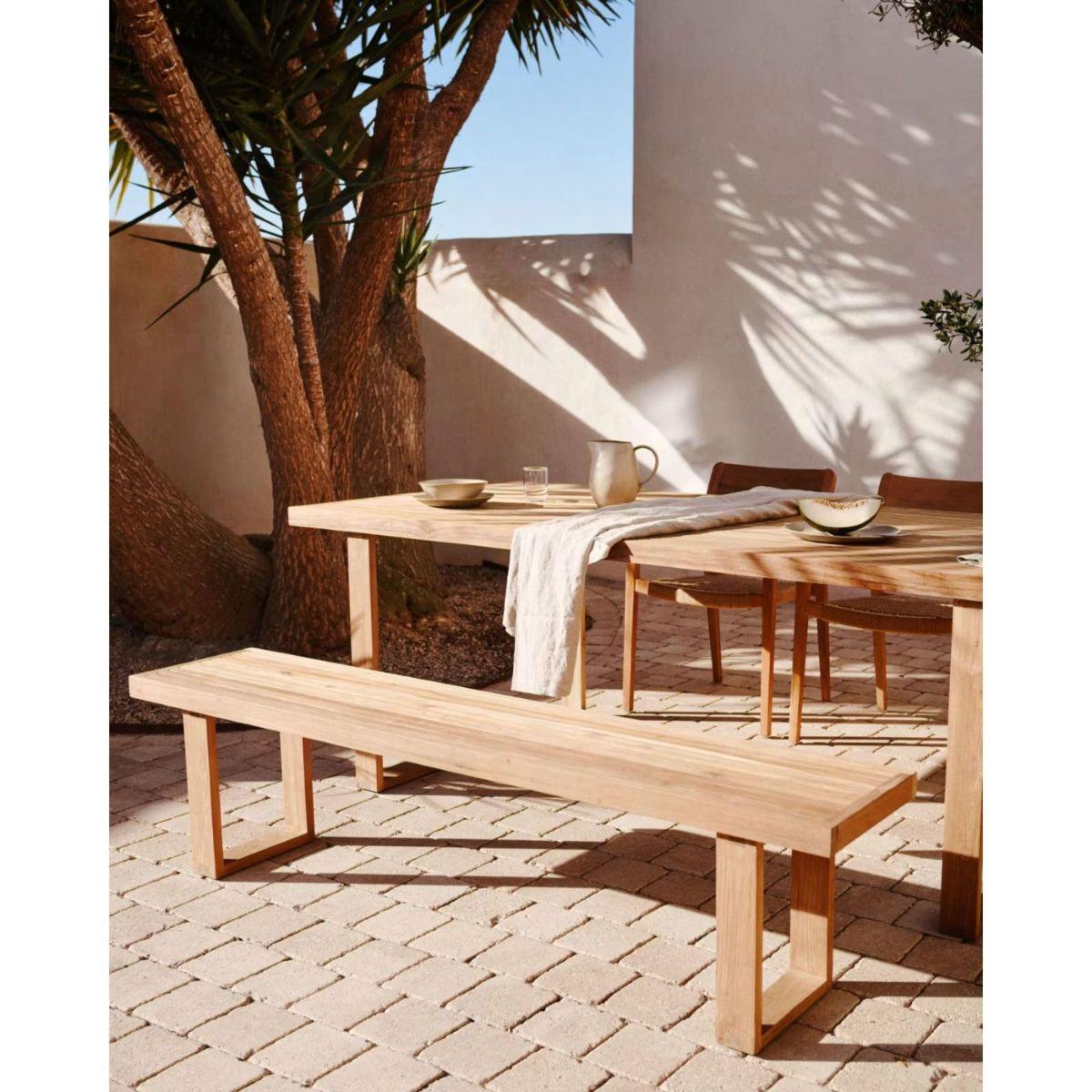 Gartenbank Candell recyceltes Teakholz massiv - Breite: 170 cm