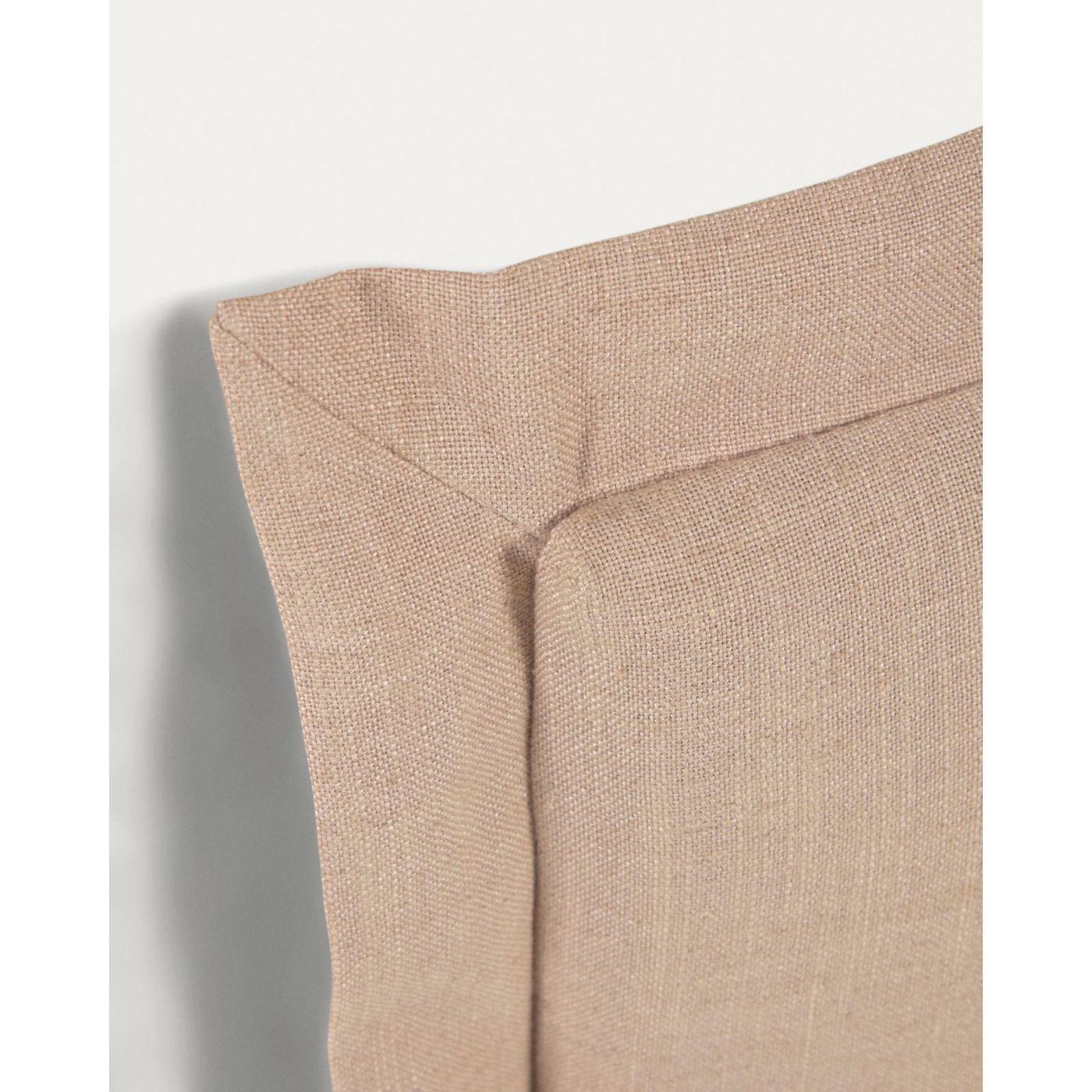 Bettkopfteil Tanit mit abnehmbarem Bezug aus Leinen beige - Ausführung: für Bett 180cm