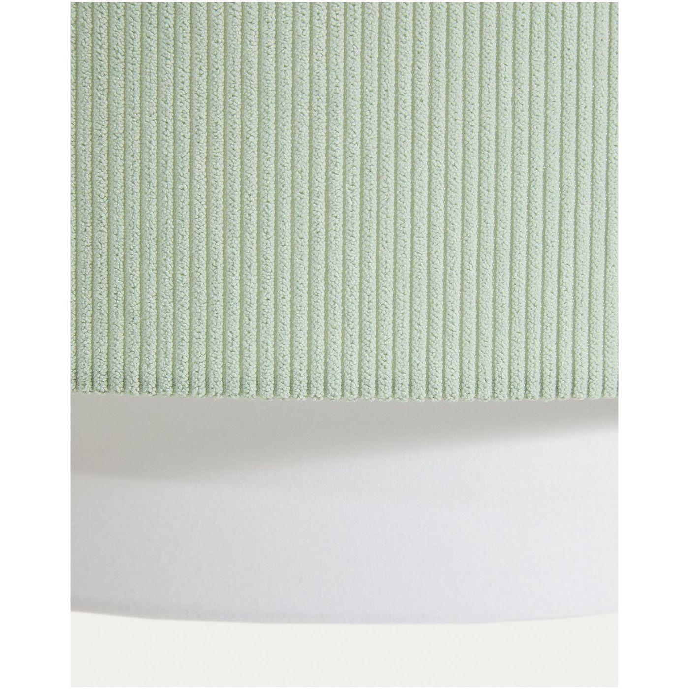 Deckenleuchte Bianella aus Baumwolle türkisfarbenem Cord 40x40