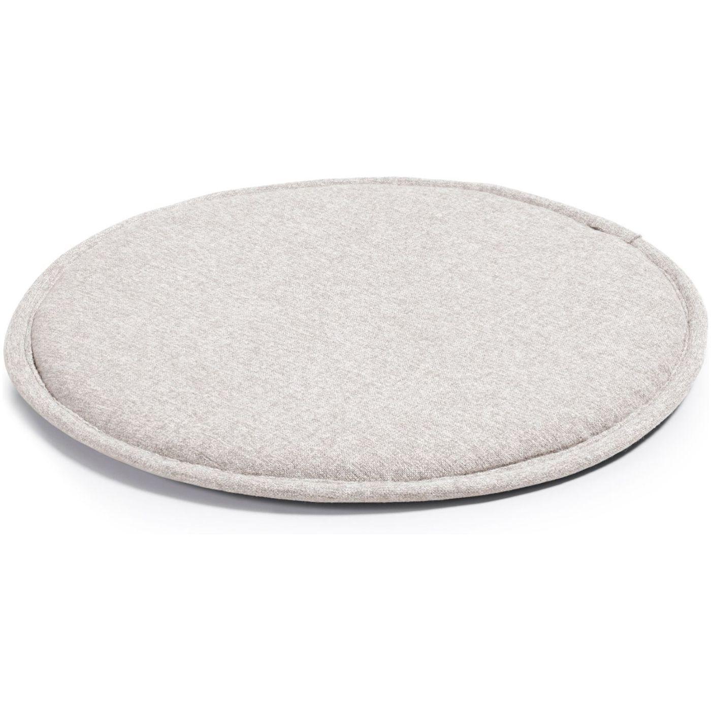 Stuhlkissen Sitzkissen rund Silke Stoff beige 35x35