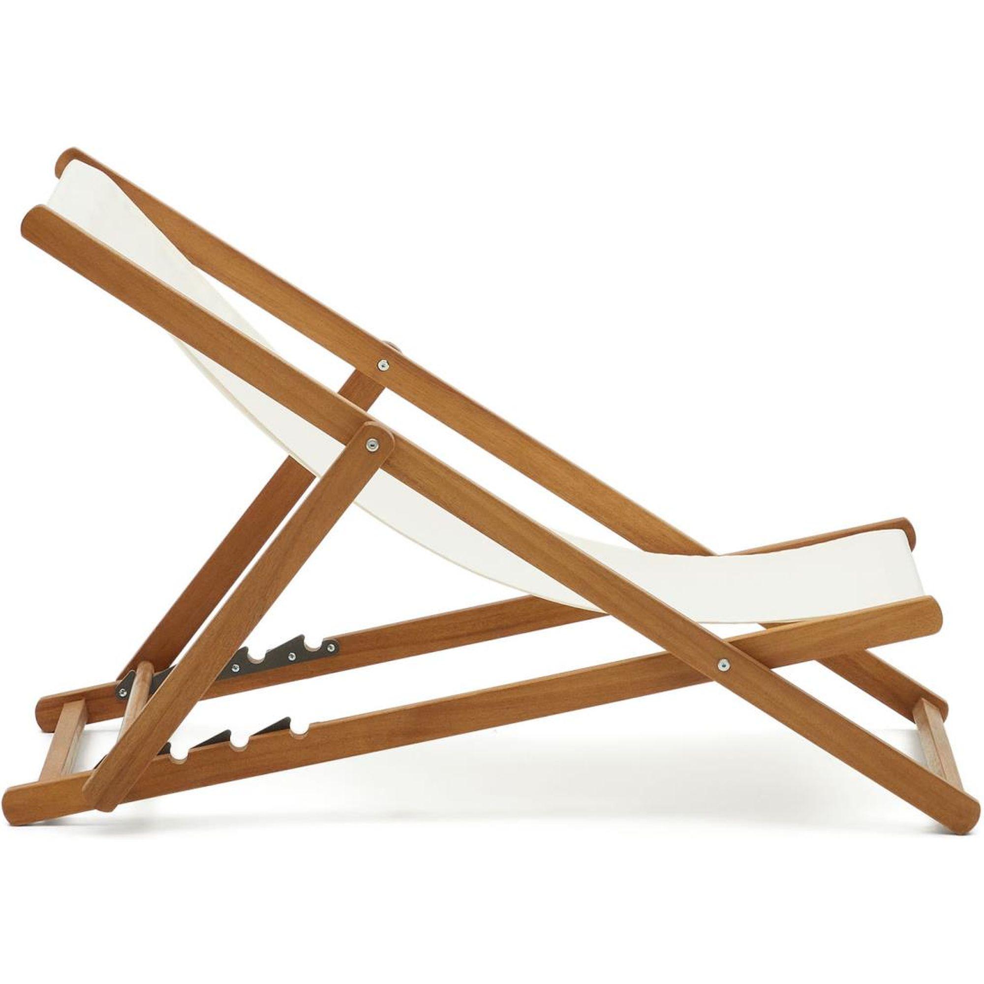 Liegestuhl Lounger beige (verstellbar)