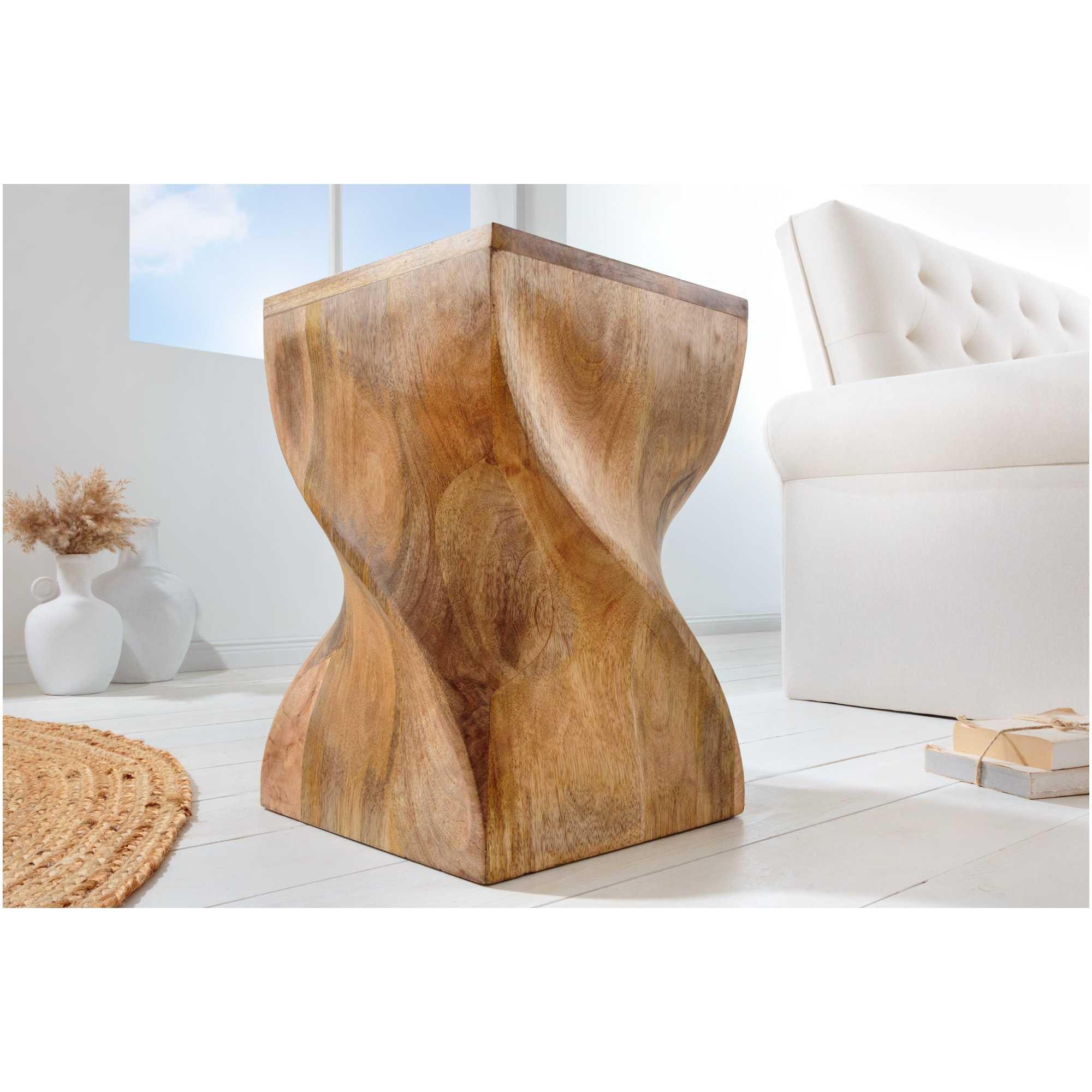 Beistelltisch Twist Mangoholz Vintage 30x30