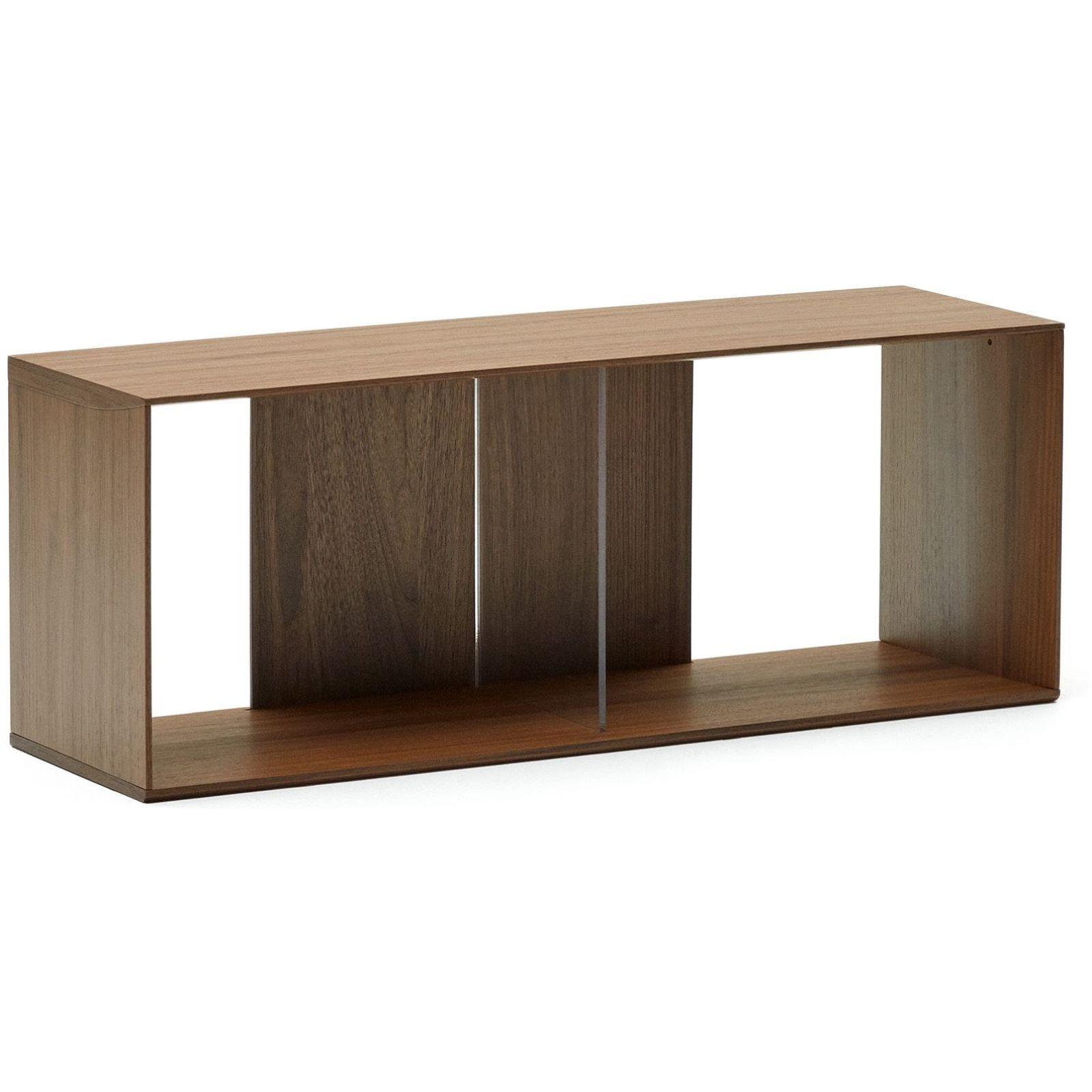 Litto grosses Regalmodul aus Nussholzfurnier 101 x 38 cm