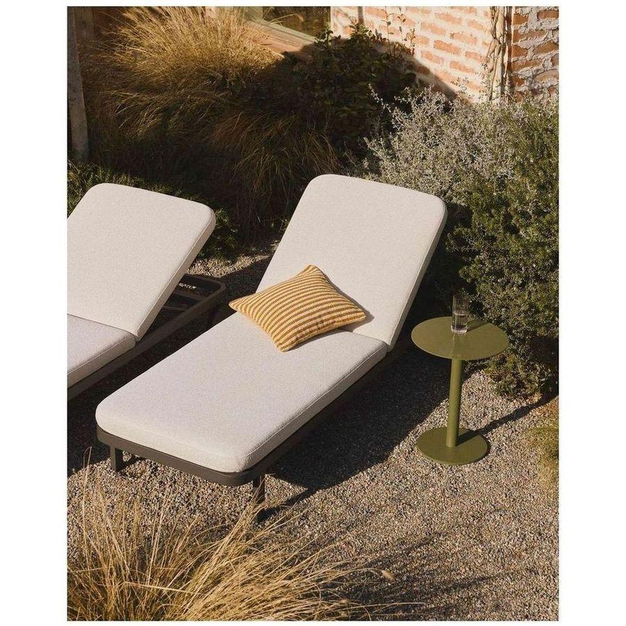 Garten Kissenbezug Dirome aus 100% PET orange gestreift 45x45