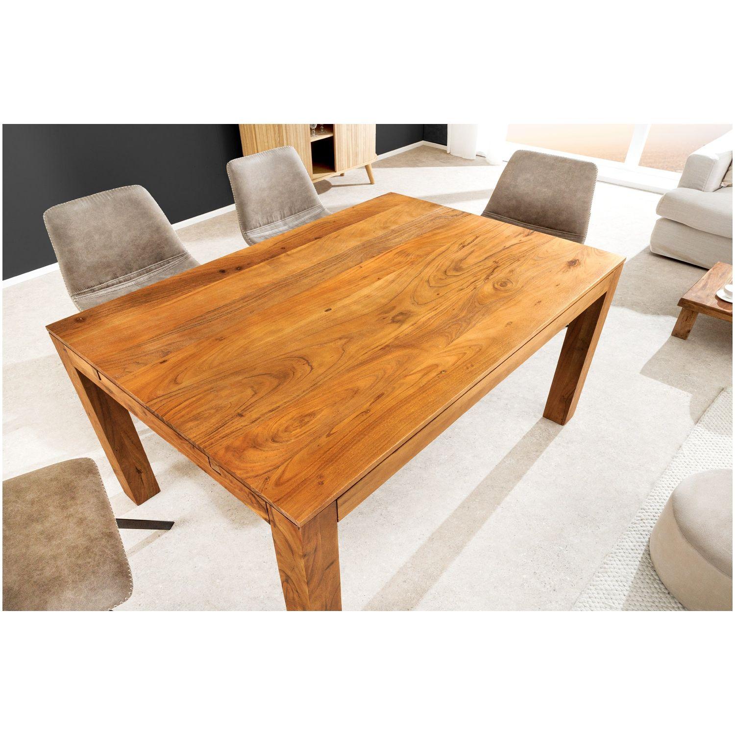 Esstisch ausziehbar Leno Akazienholz honey 120-160-200x80