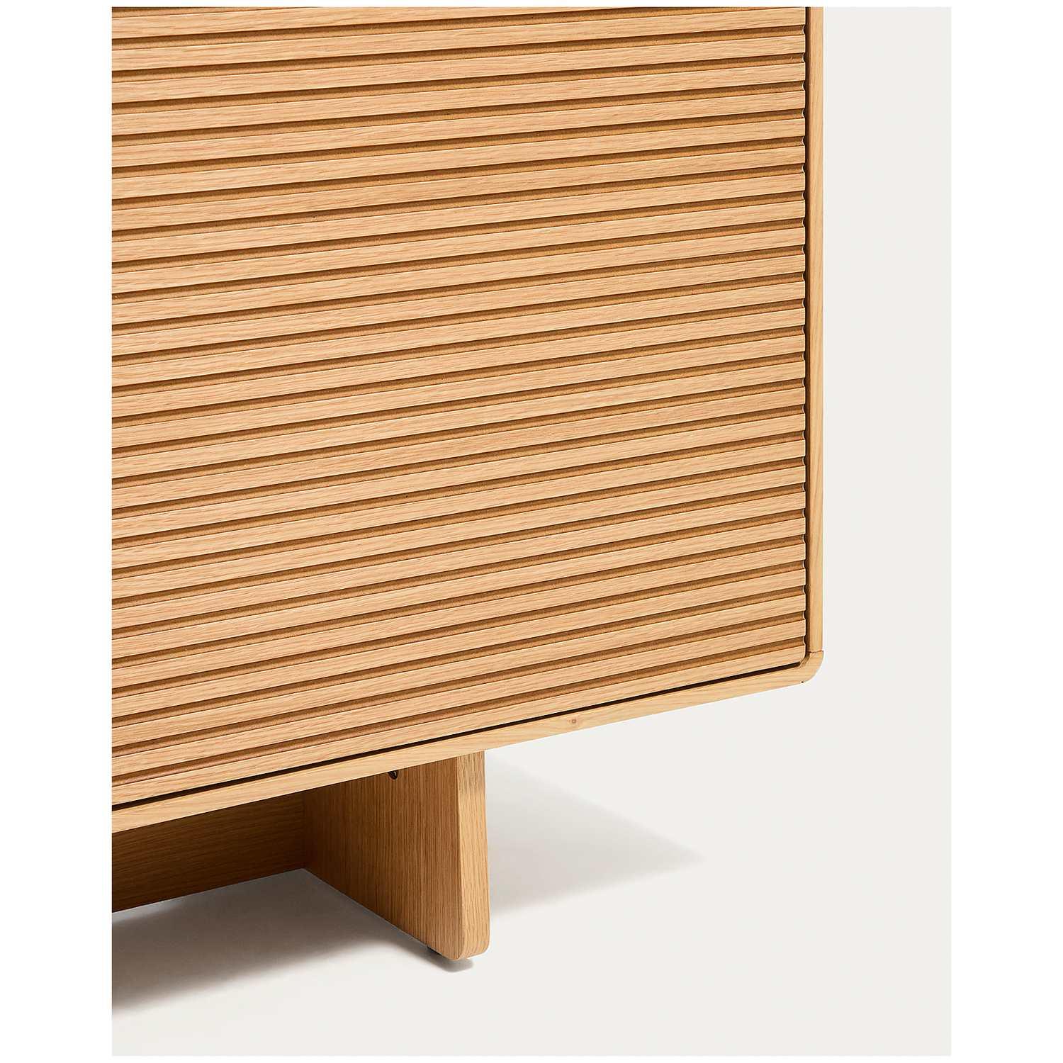 Buffet Norlen mit 4 Türen und 2 Schubladen in Eichenfurnier mit naturfarbenem Finish FSC Mix Credit 194