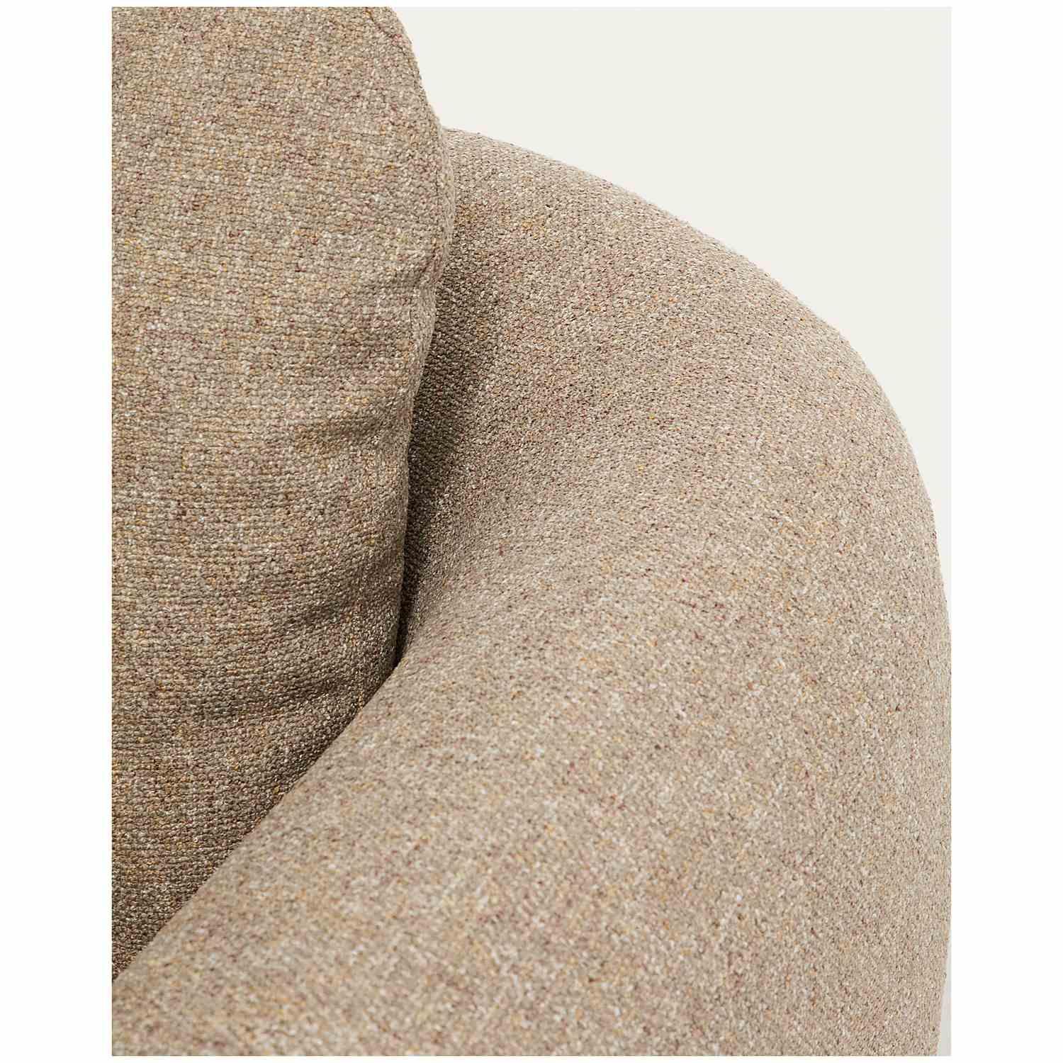 3-Sitzer Sofa Vera mit Chaiselongue links in Hellbraun 232x176 FSC Mix Credit