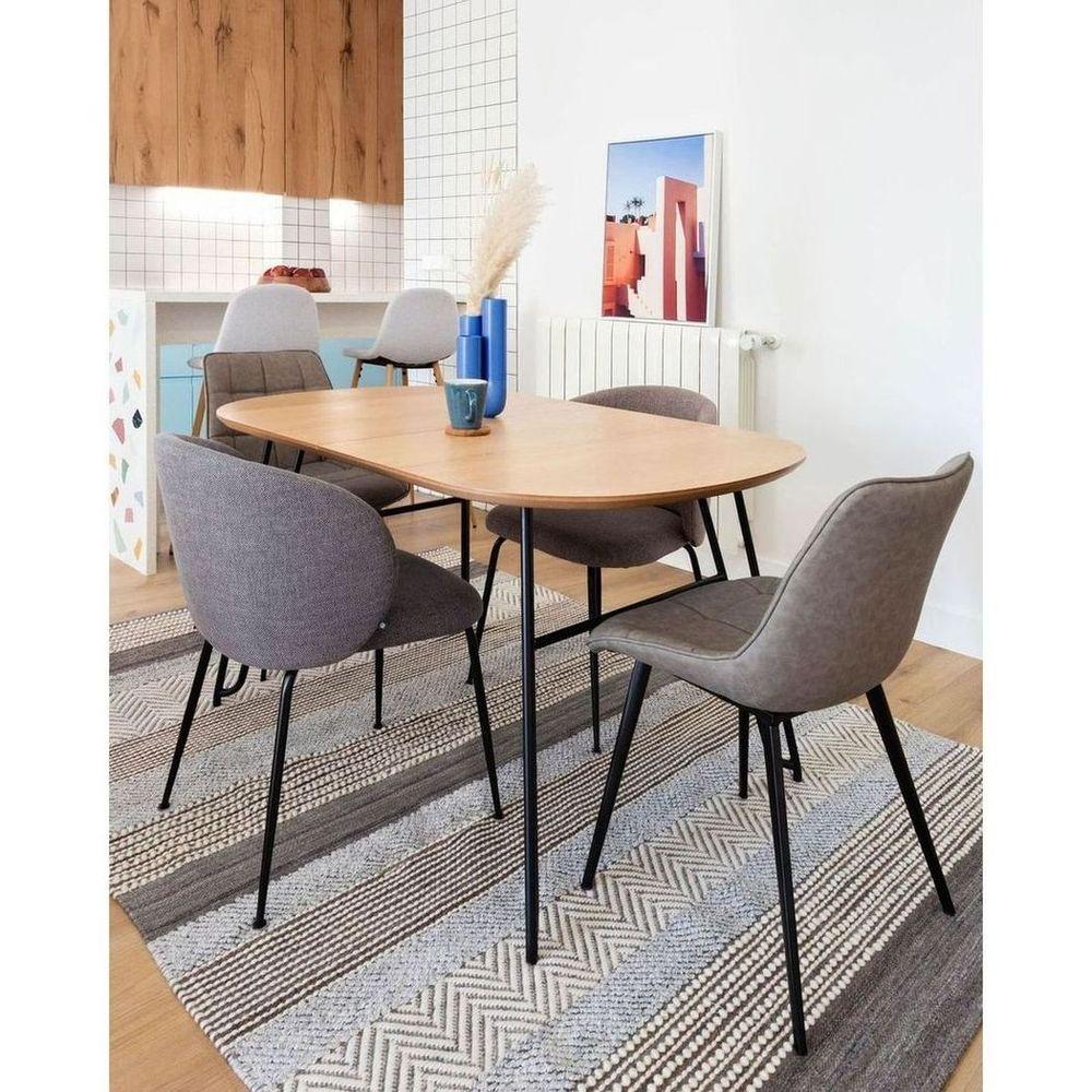 Esstisch ausziehbar Novac 170-320x100 Eichenfurnier Stahlbeine