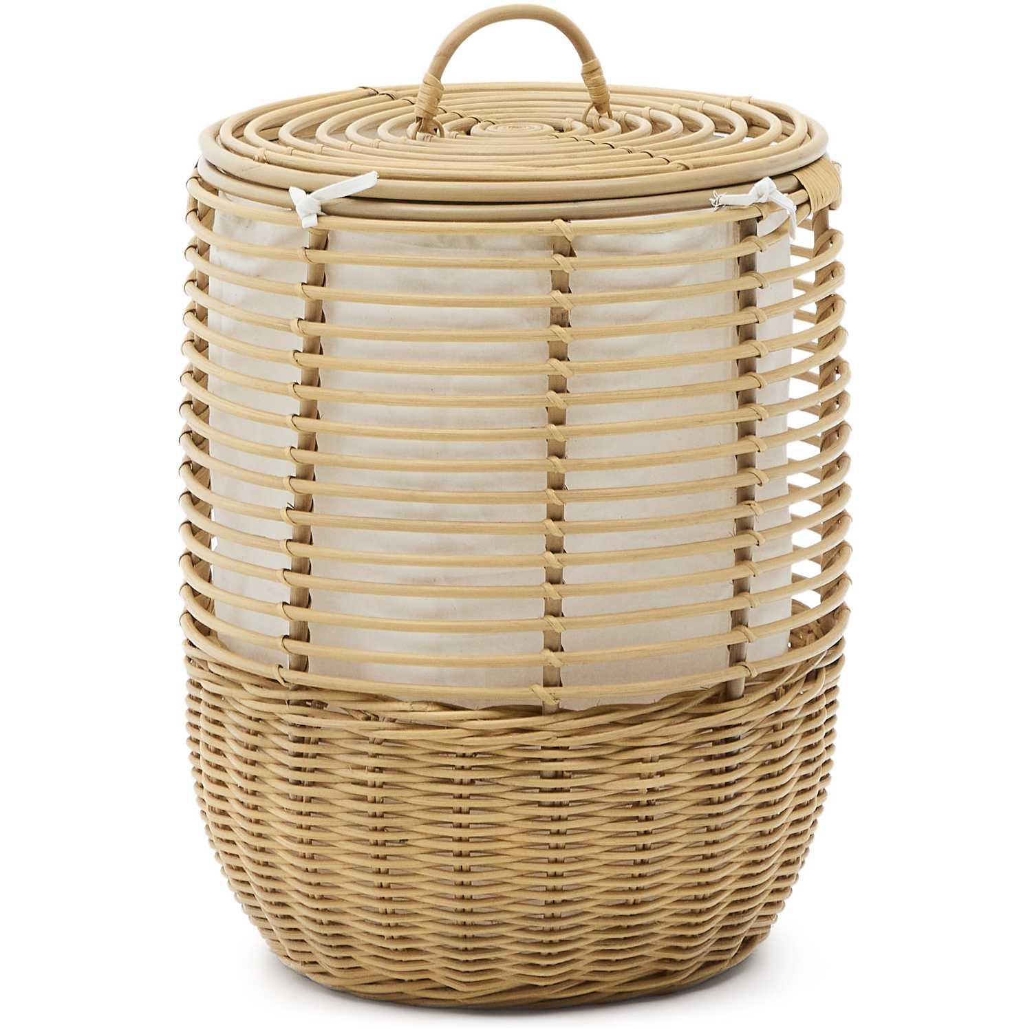 Wäschekorb Liora aus Rattan 70 cm