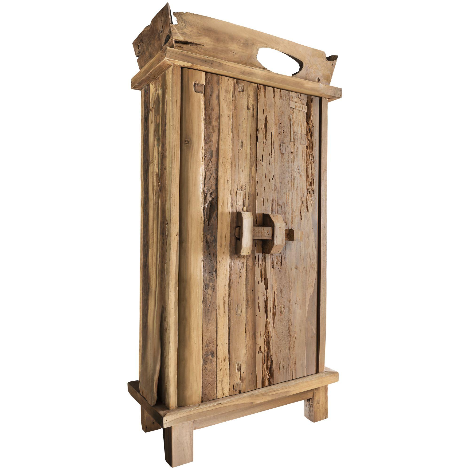 Massivholzschrank Kuta recyceltes Teak 100x200