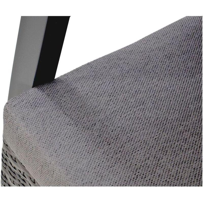 Poly Rattan Gartensessel Parma anthrazit (verstellbar)