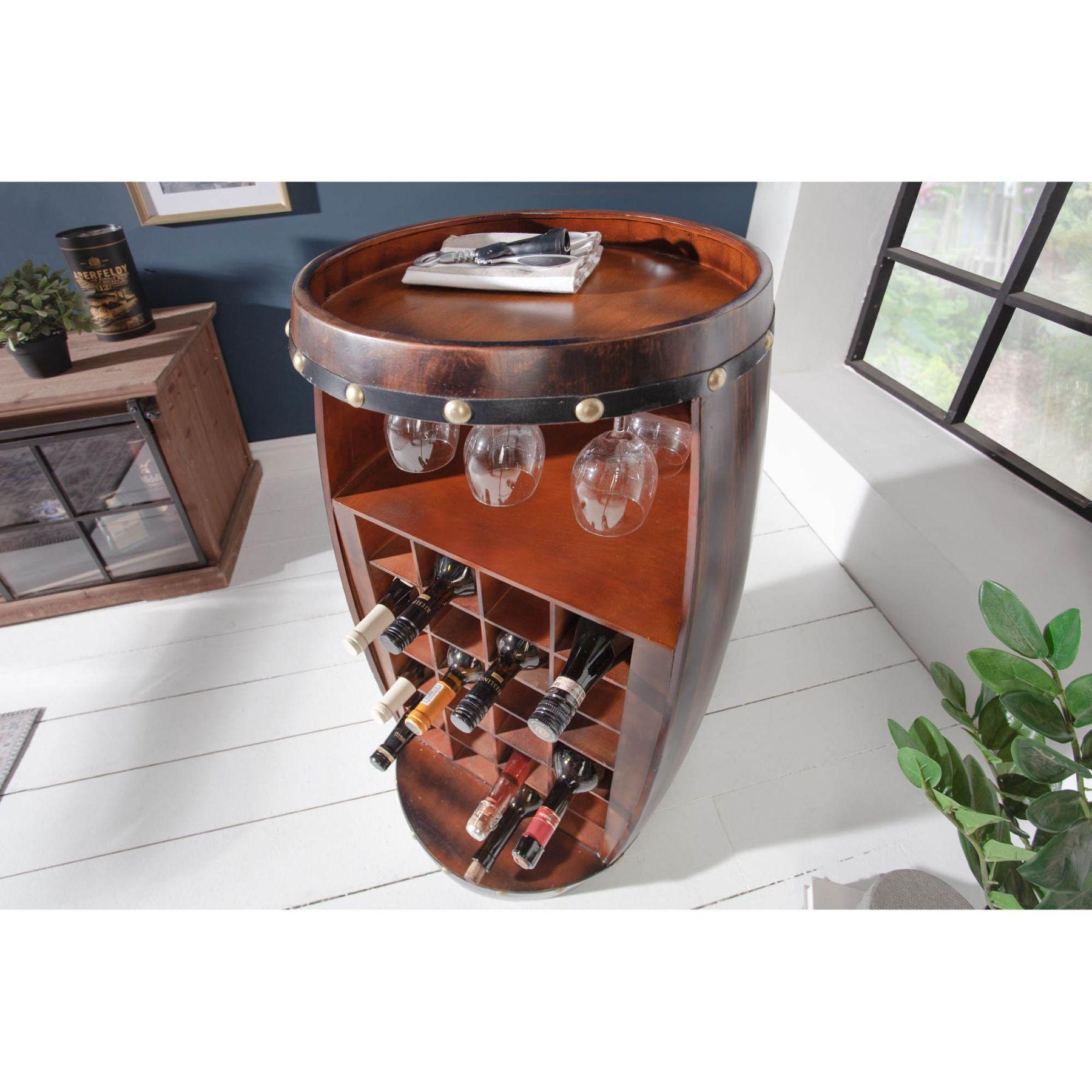 Weinfass Weinregal Winery 97cm braun