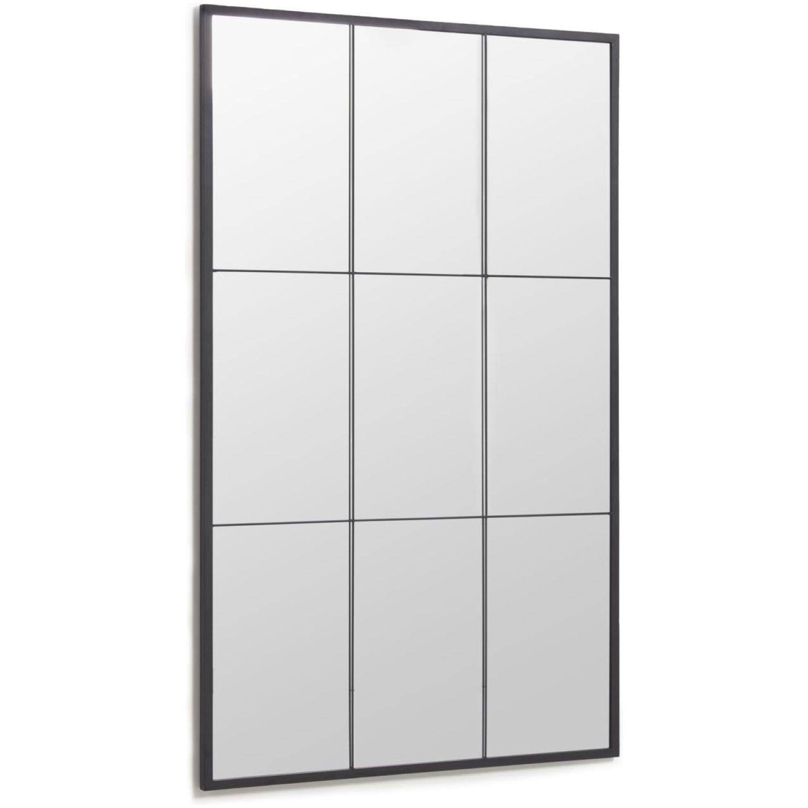 Standspiegel Wandspiegel Ulrica Metall schwarz 100x160