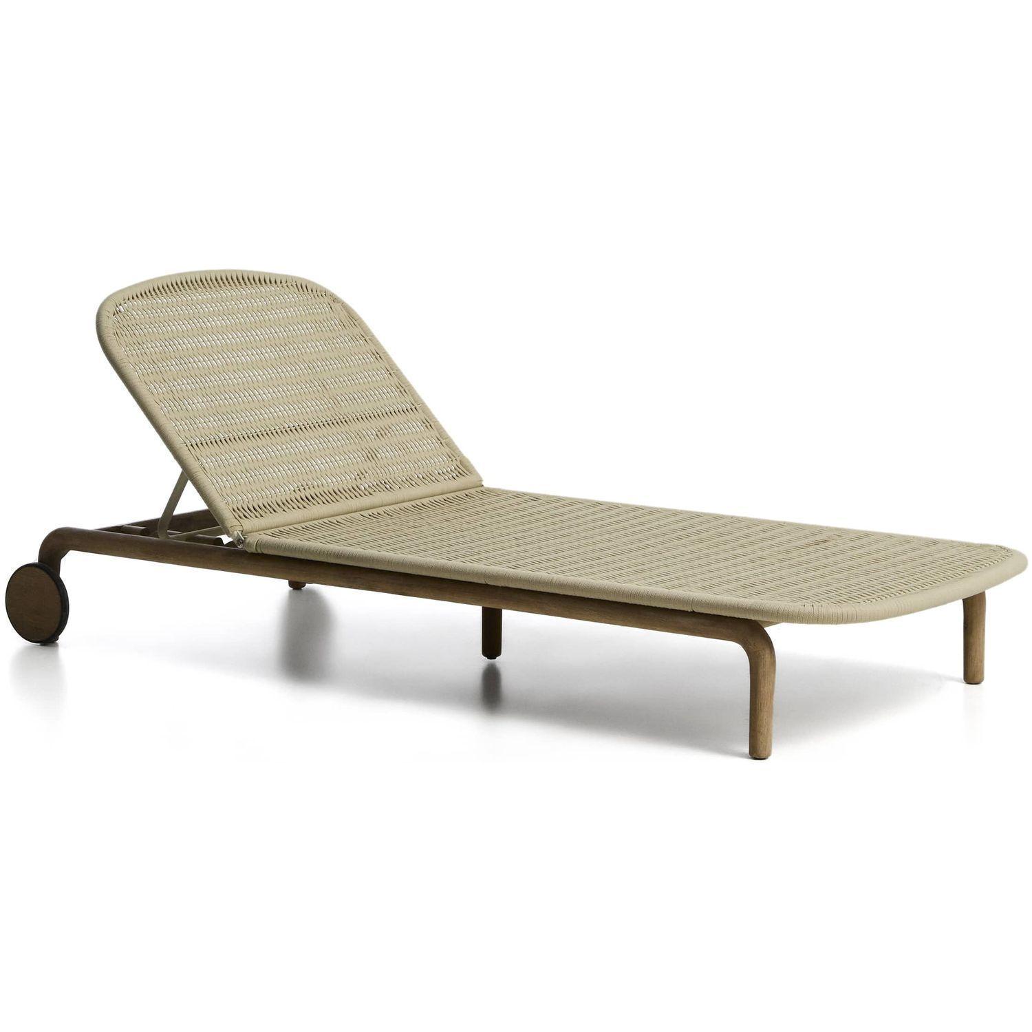 Sonnenliege Alipa Akazienholz massiv Seil ecru FSC 100%