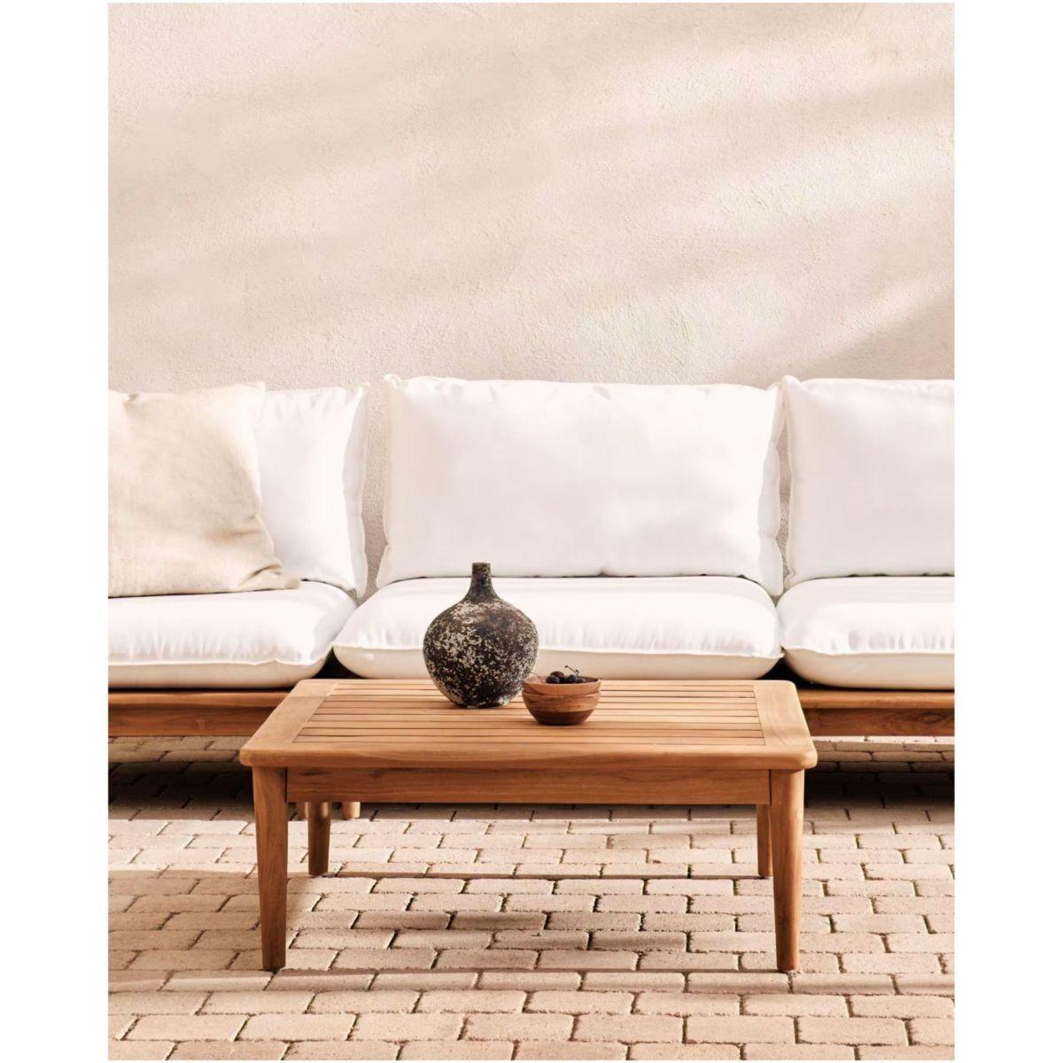 Couchtisch Garten Portitxol Teakholz massiv 80x80