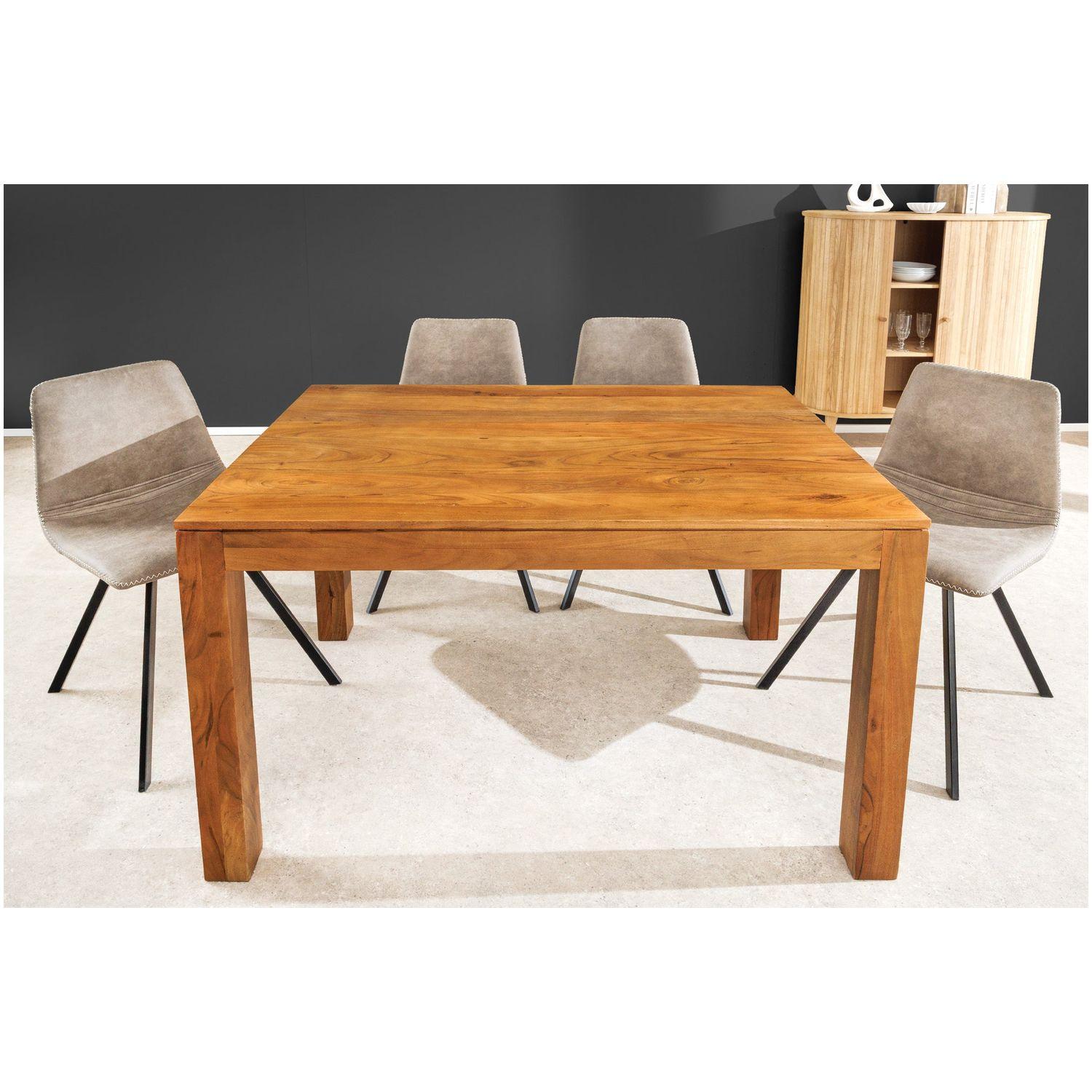 Esstisch ausziehbar Leno Akazienholz honey 120-160-200x80