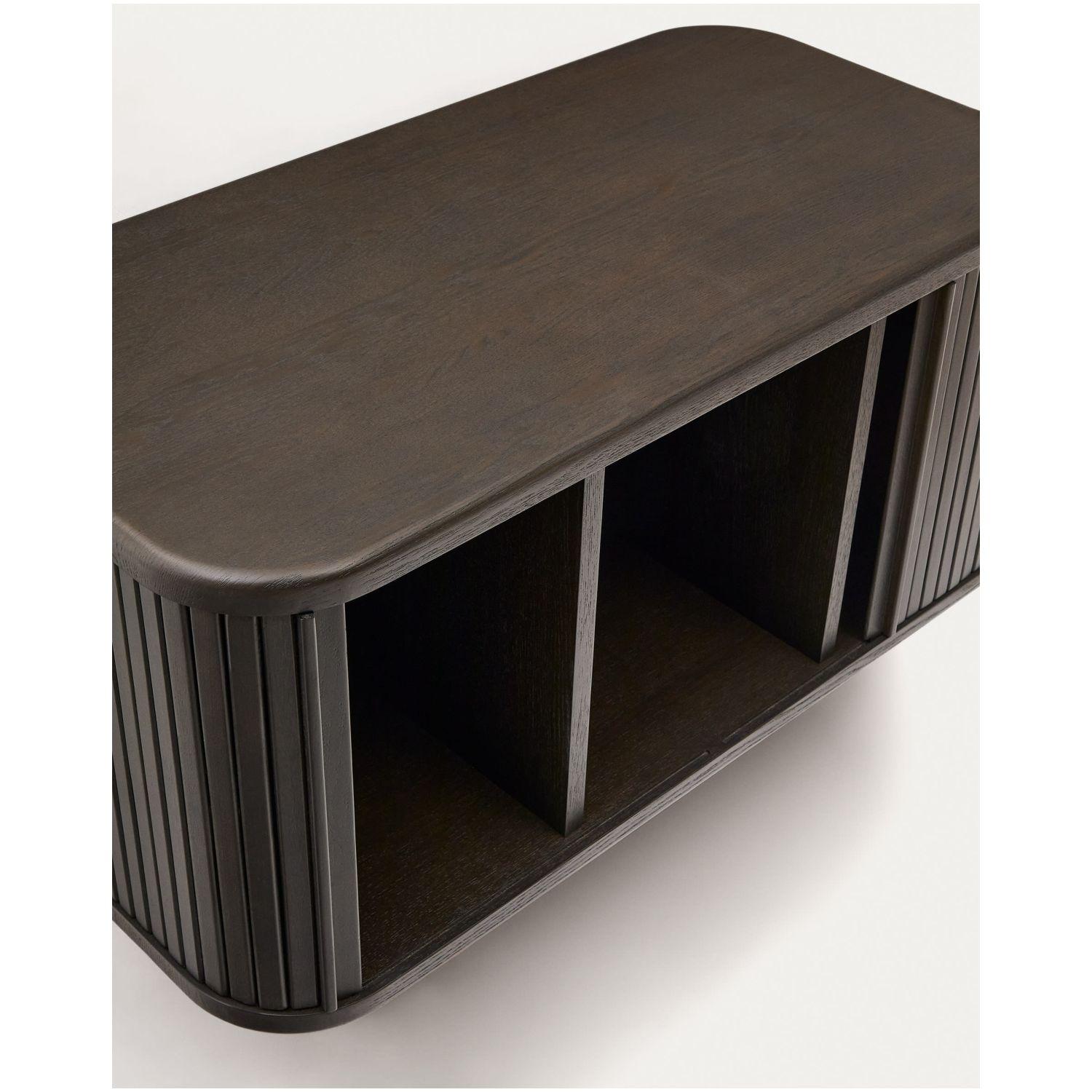 Badezimmermöbel Mailen aus Eschenfurnier dunkel 90x45