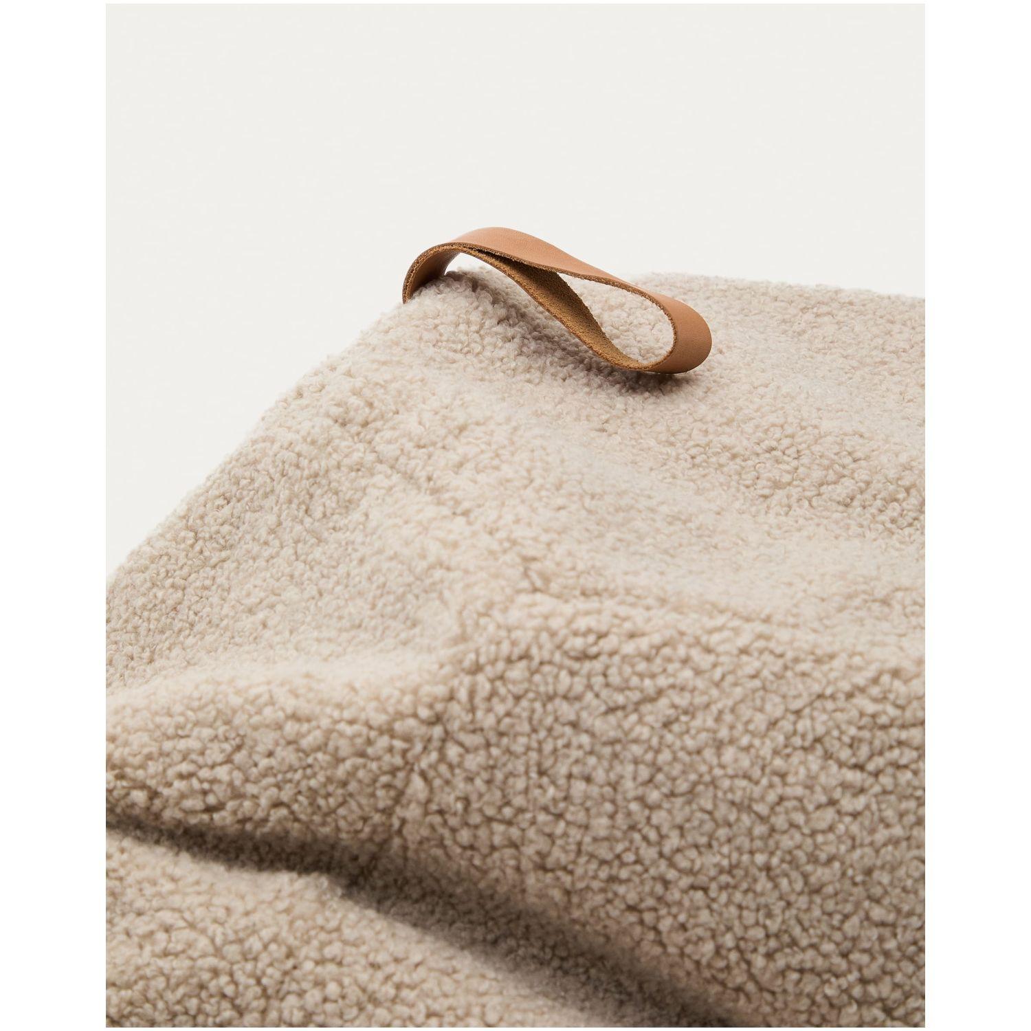 Sitzsack Vicka Bouclé Stoff beige 70x70