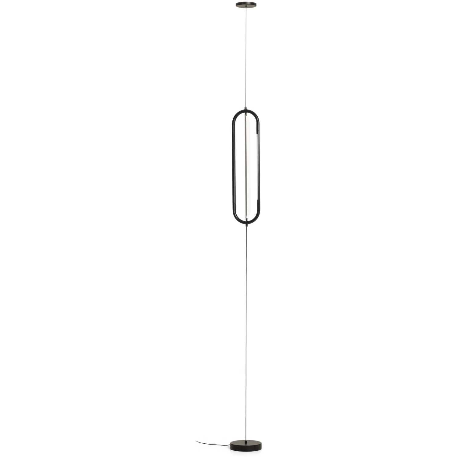 Deckenleuchte Bow aus schwarzem Aluminium Ø 16 cm