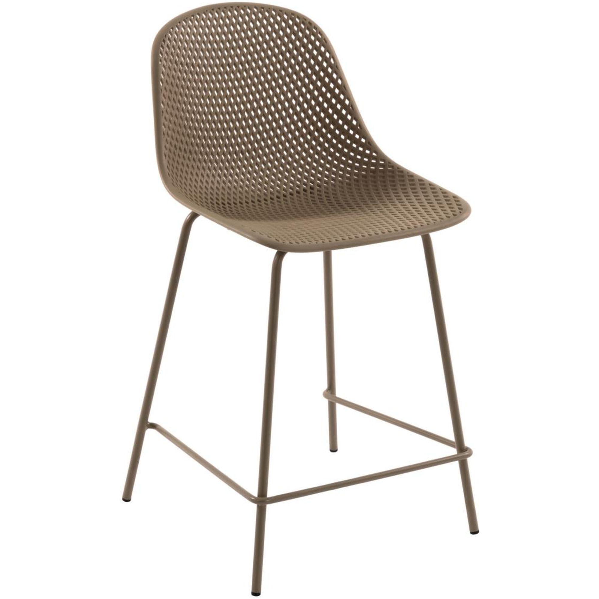 Barhocker Outdoor Garten Quinby Quinby beige Sitzhöhe 65