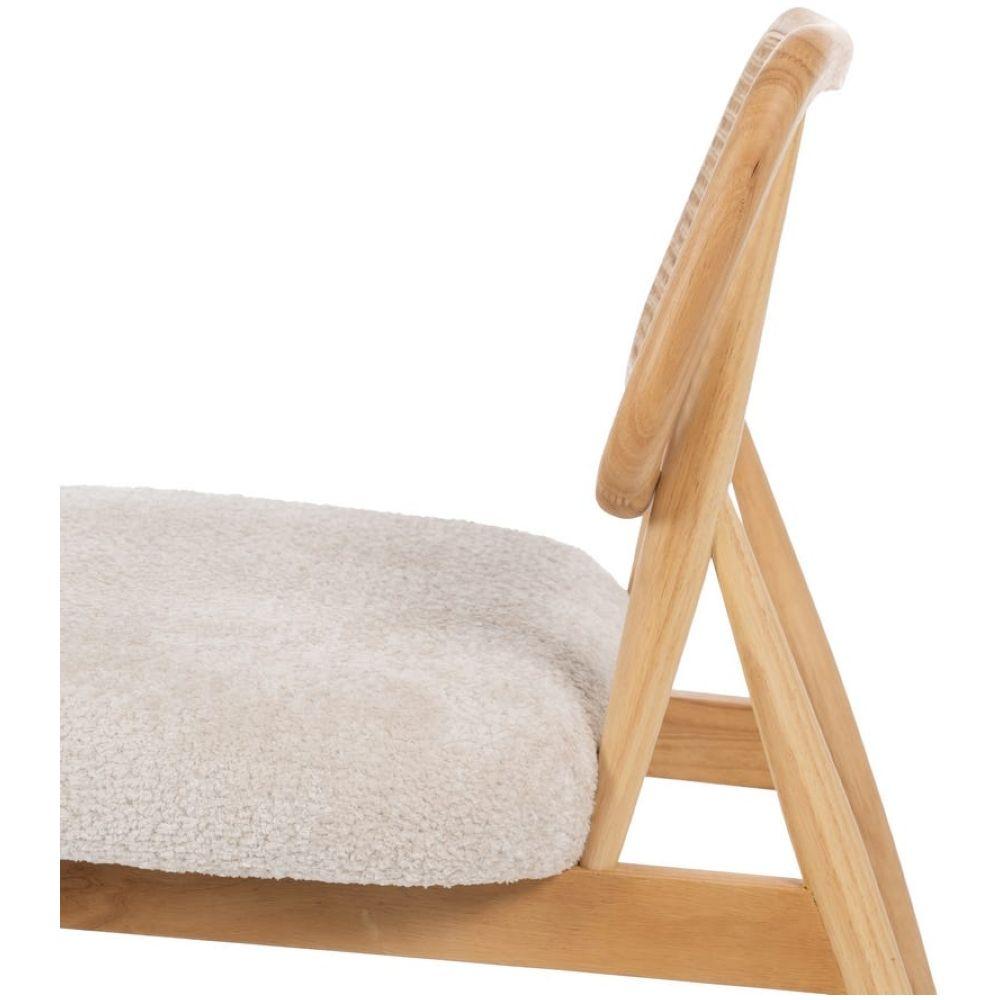 Holzsessel mit Sitzkissen Wienergeflecht natur