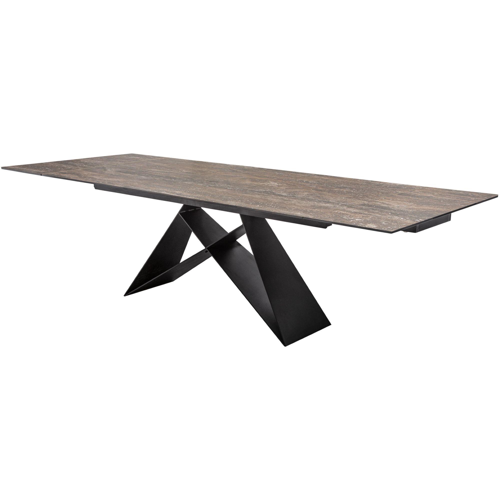 Ausziehtisch Italia2 180-260 Keramik Rost-Optik