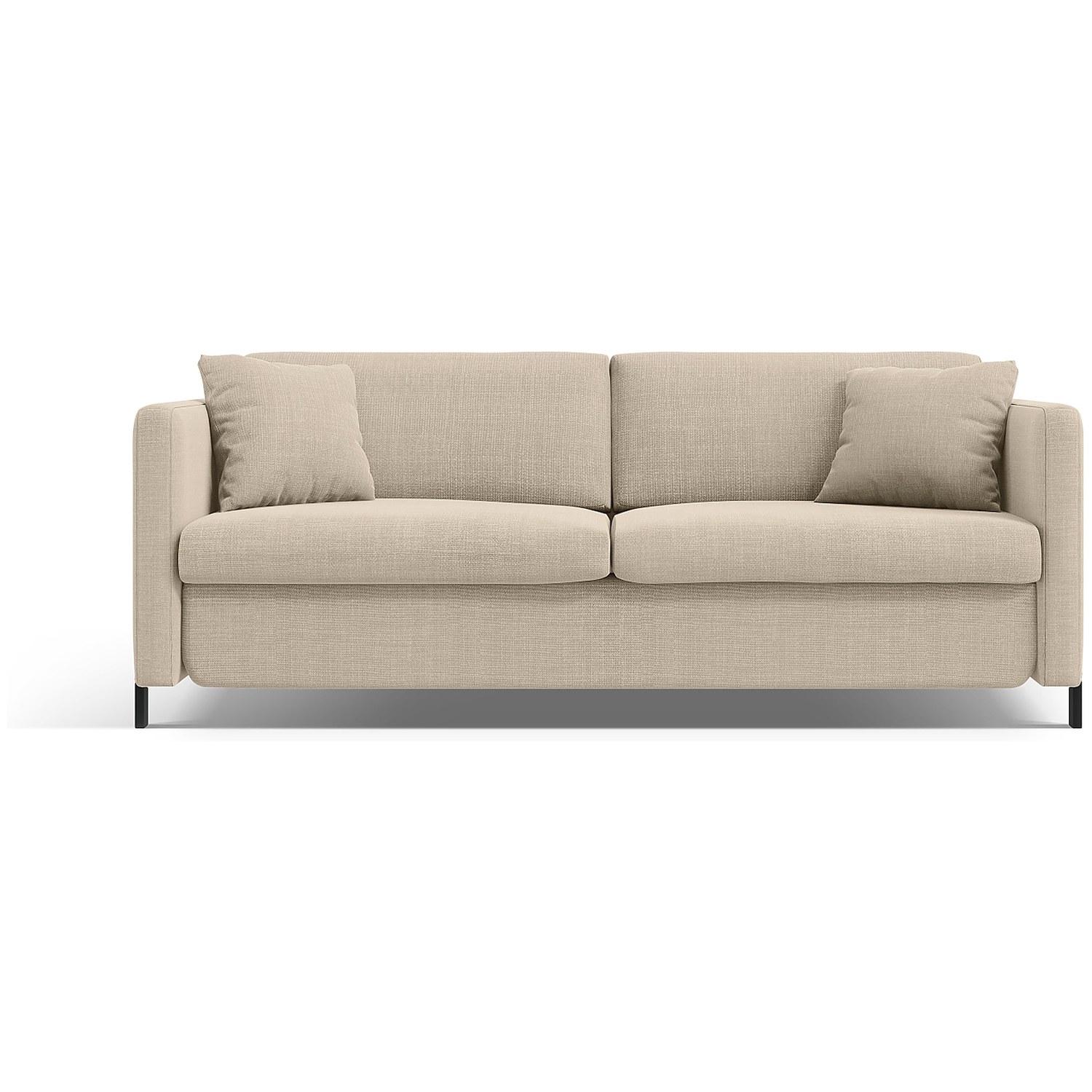 Bettsofa Gloria - Grösse: 182x102x80 - Bezug: Structured Fabric (Bjorn), Beige