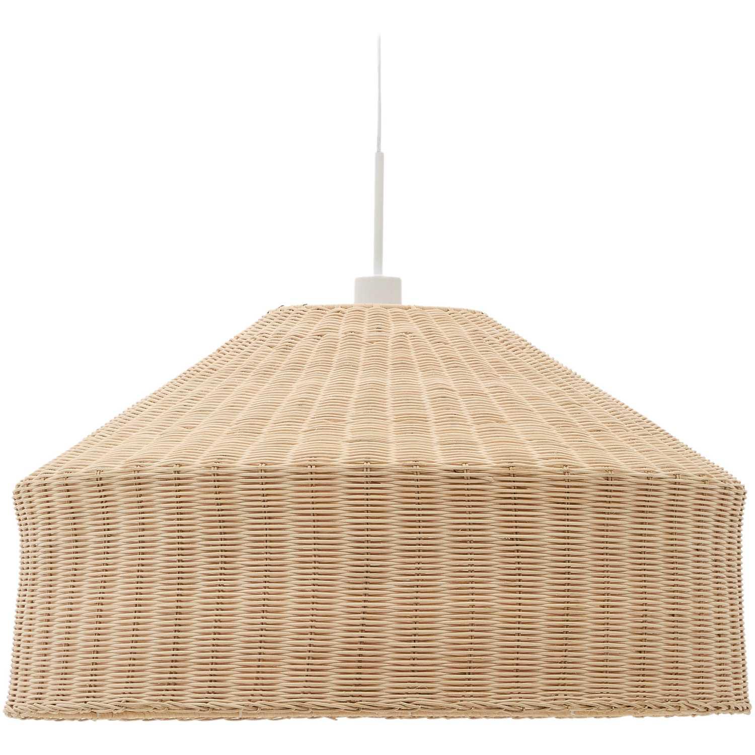 Lampenschirm Ennia aus Rattan mit hellem Finish 65x65