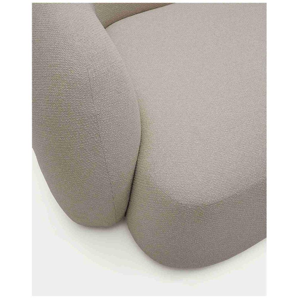 2-Sitzer-Modularsofa Martina mit Chenille und Chaiselongue rechts in Steinton 230 cm