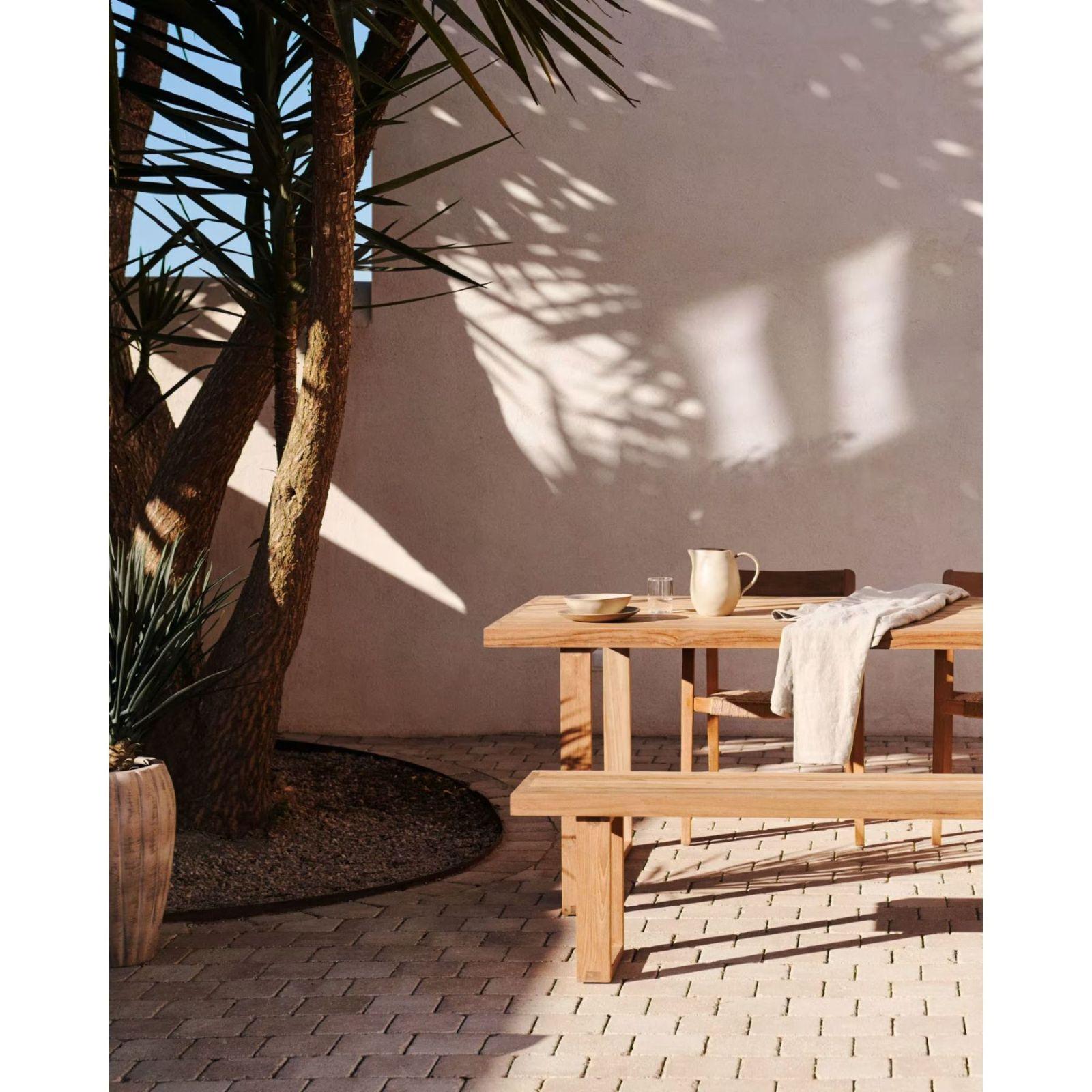 Gartenbank Candell recyceltes Teakholz massiv - Breite: 170 cm