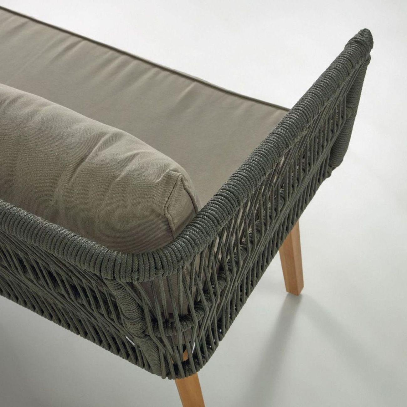 Gartenlounge Set Pestoni Akazienholz Seil (3-teilig)