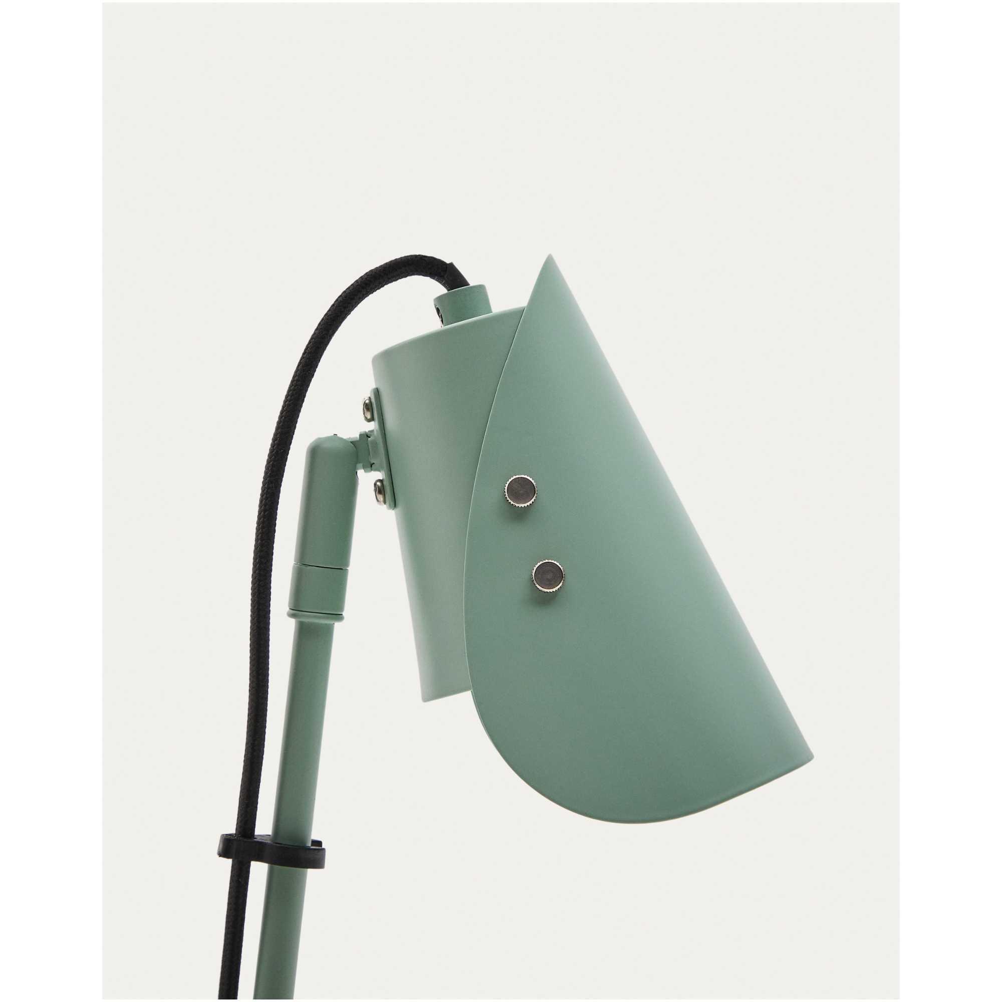 Schreibtischlampe mit Klemme Jula aus grünem Metall