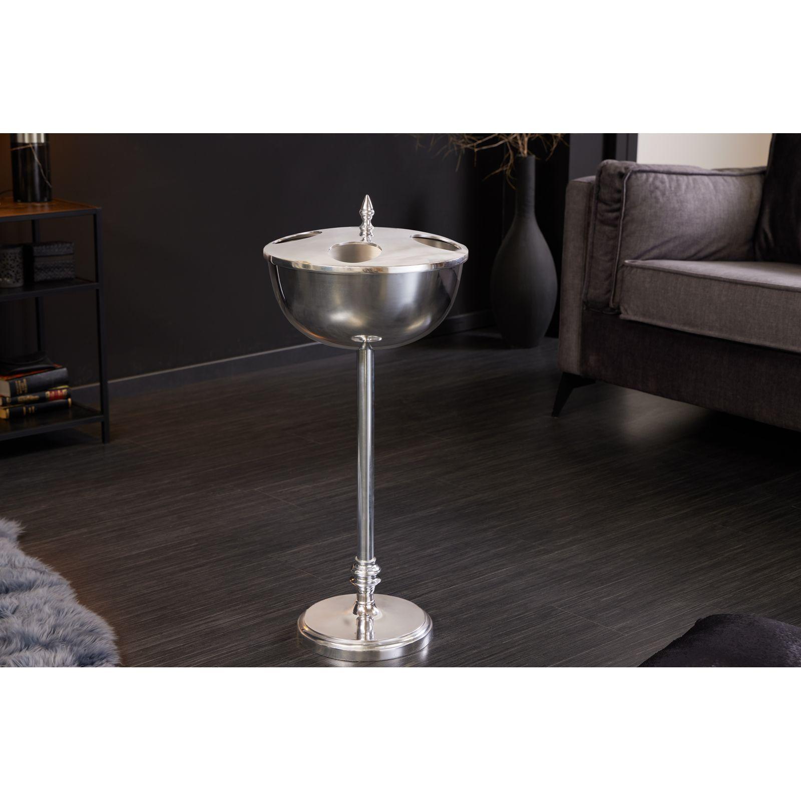 Weinkühler Sektkühler Bistro Aluminium silber 81cm (auf Ständer)