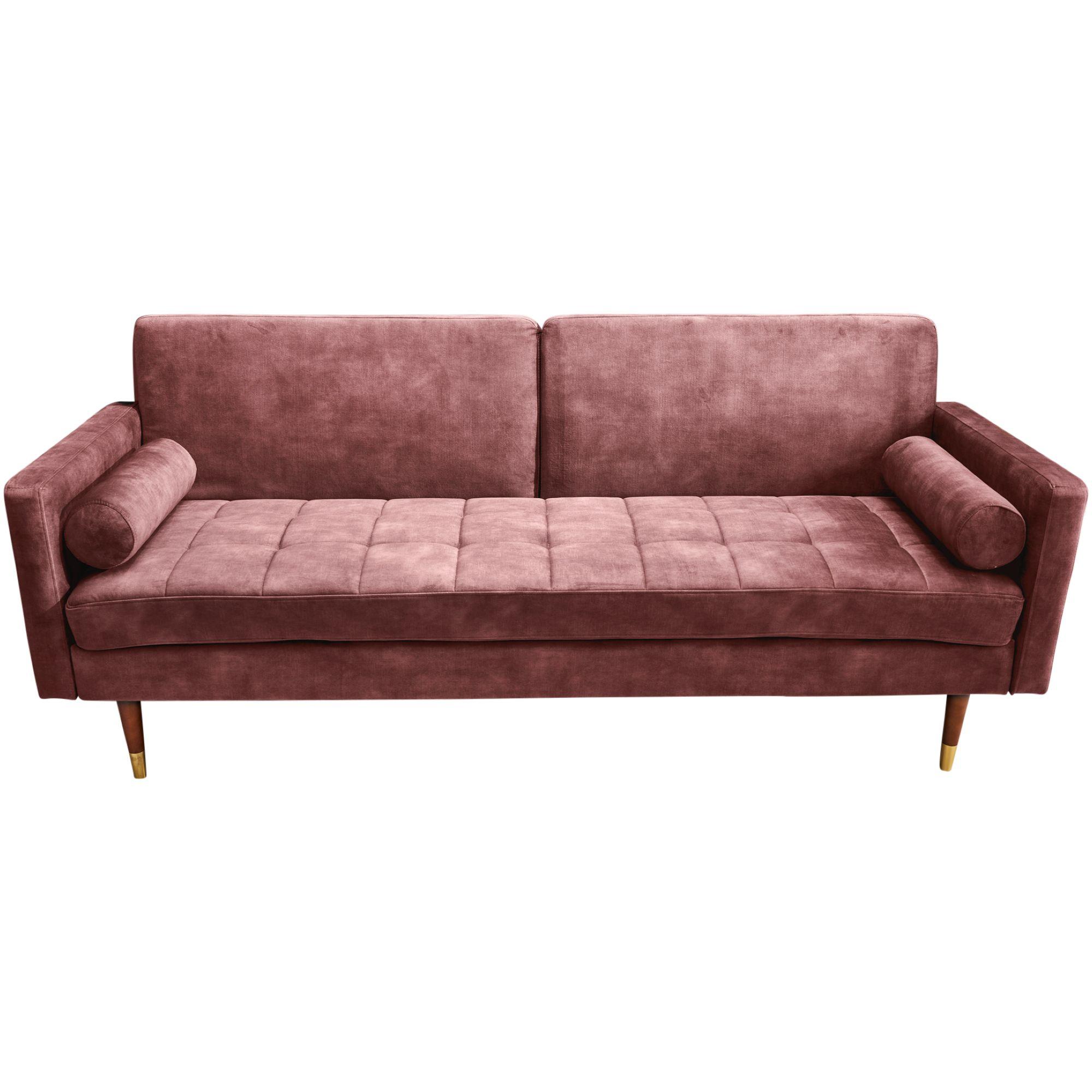 Bettsofa Cona Velours altrosa 195