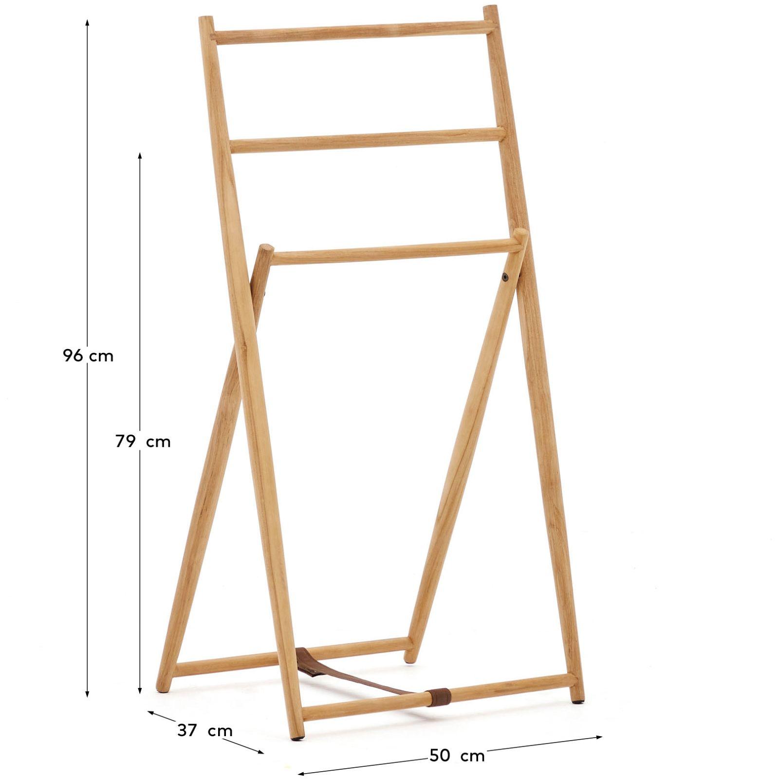Roxana Handtuchhalter aus massivem Teakholz 50 x 95 cm