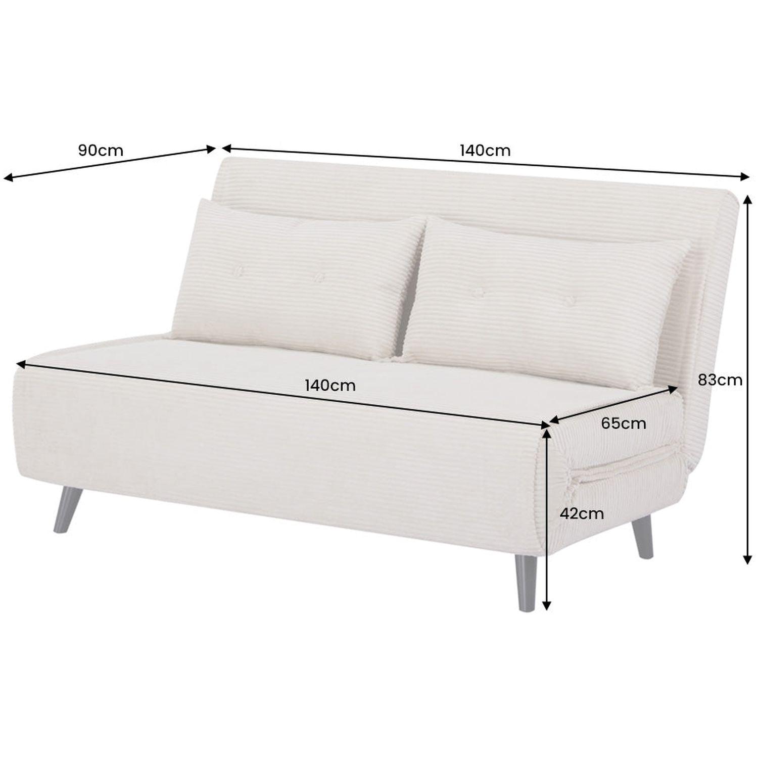 Bettsofa Copenhagen Cord Stoff grün 140