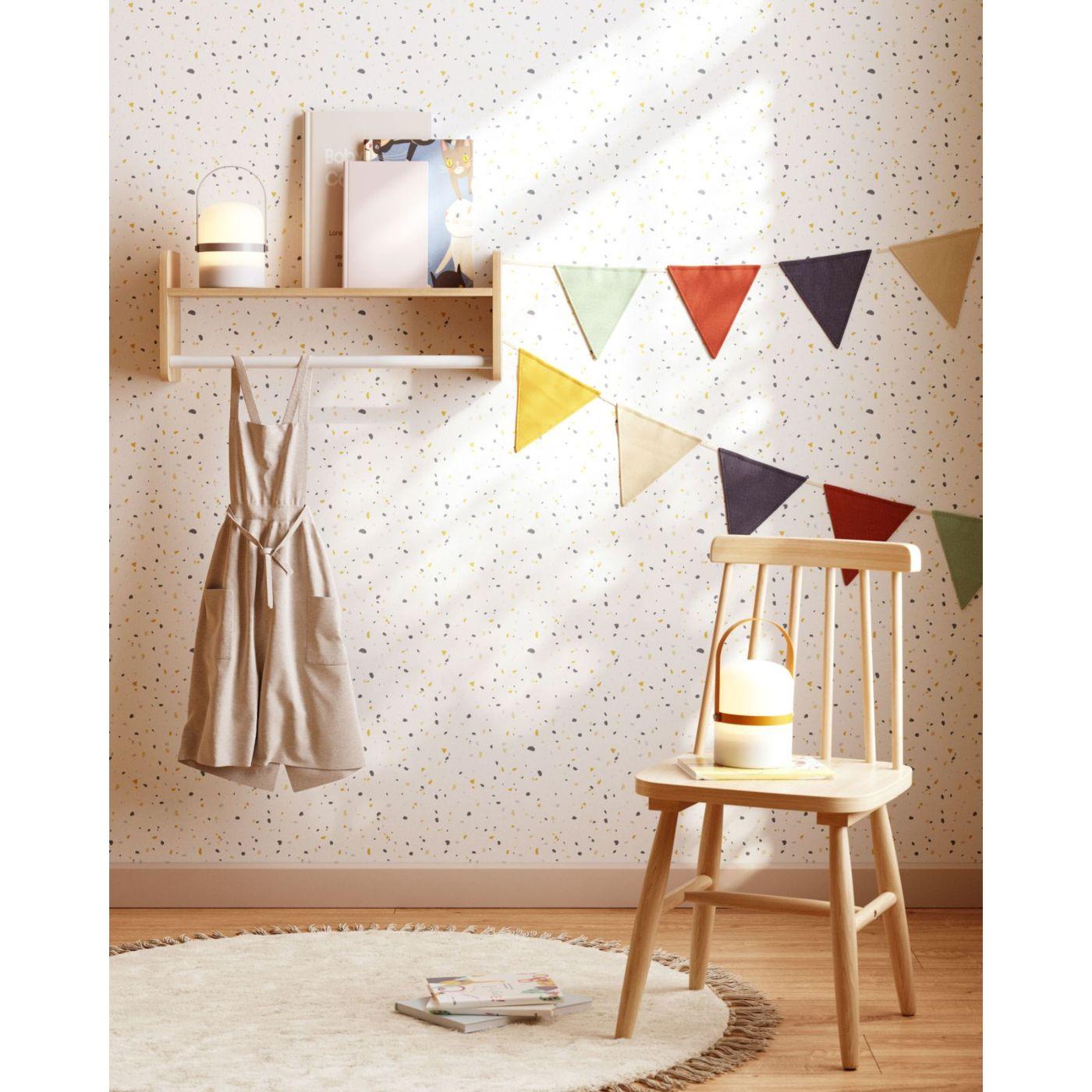 Garderobenregal Florentina aus massiver Kiefer natur MDF weiss 52.5cm FSC