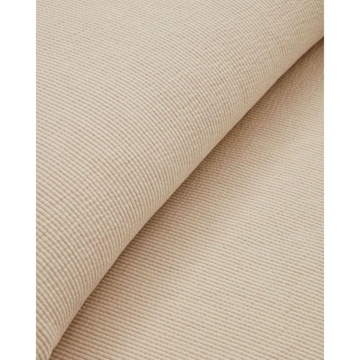 Bedar Tagesdecke 100% Baumwolle in Beige für Bett von 180/200 cm