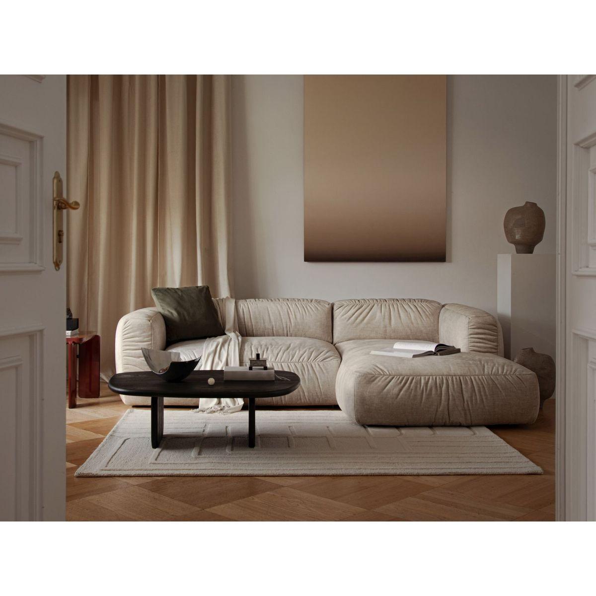 Bettsofa Martina - Grösse: 264x106x75 - Bezug: Velvet (Vogue), Light Beige
