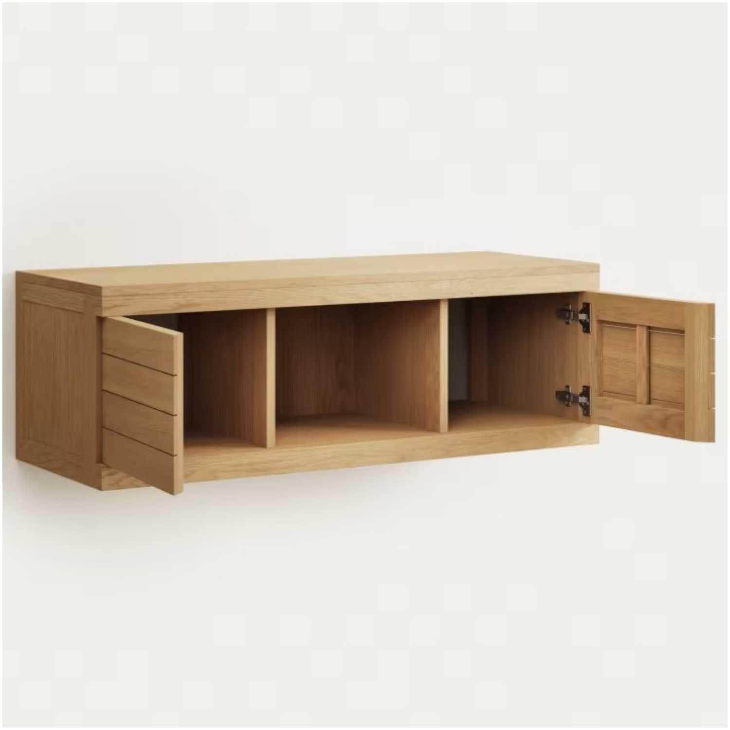 Badezimmermöbel Yenit aus massivem Teakholz natur 120x45
